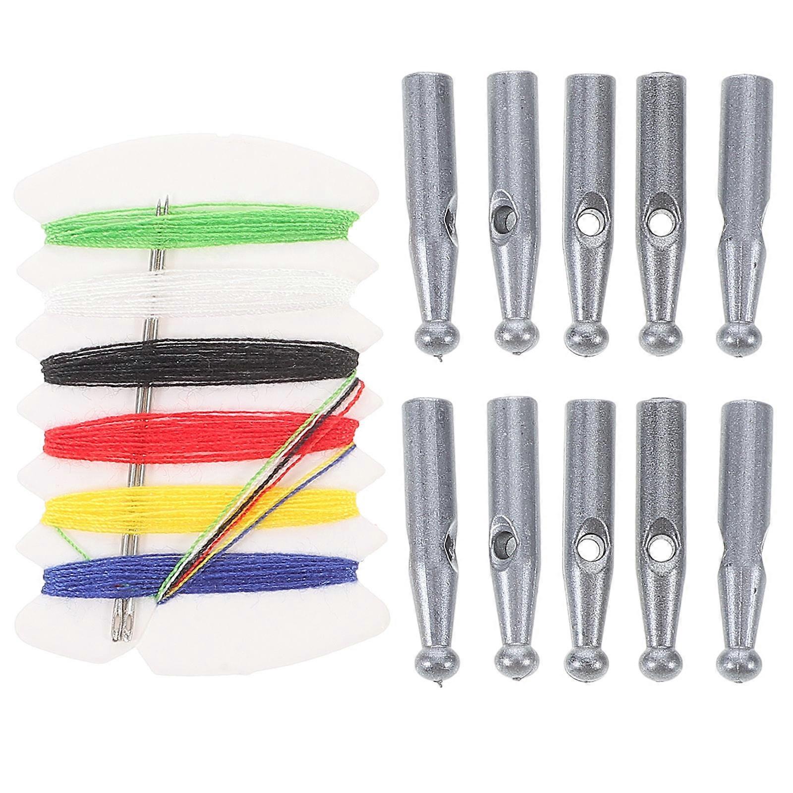 Light Grey Umbrella Tail Beads 10pcs Durable Replacement End Tips for Folding Rain Umbrellas Easy Install Hole Design Repair Parts for Sun Umbrellas
