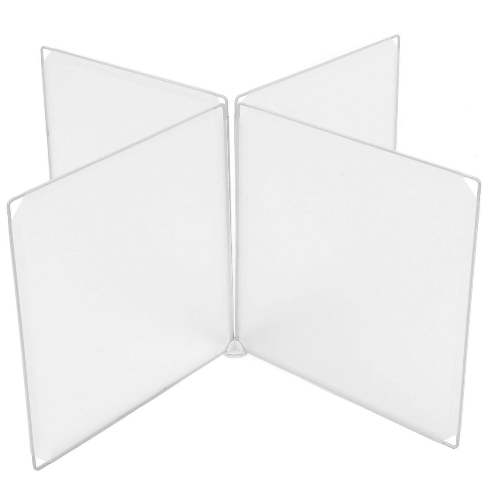 1 Set Plastic Clear Safety Partition Public Area Desk Divider Clear Sneeze Guard Dividing Board