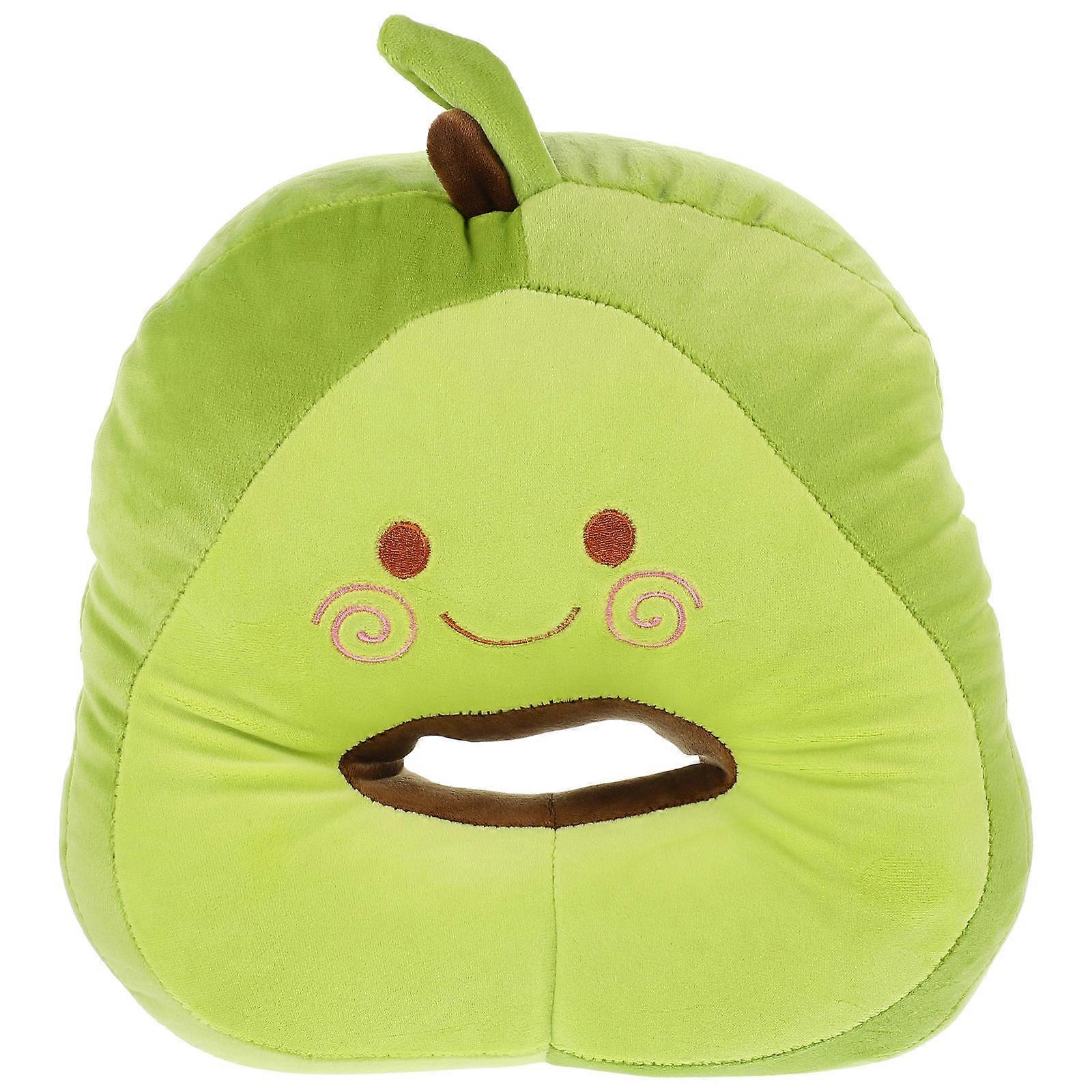 Supple Face Down Pillow Cartoon Stuffed Napping Pillow Neck Protection For Travel Ergonomic Design Down Cotton 13.4X9.8X7.1in 1Set