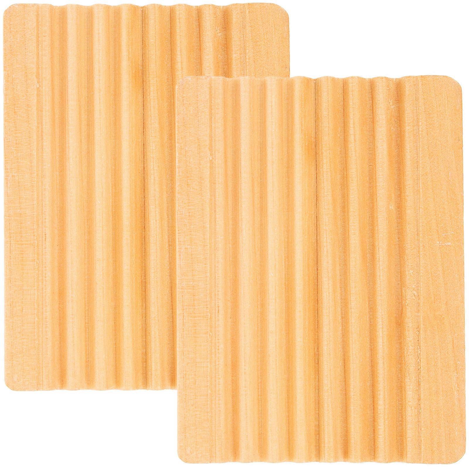 1 Set 2pcs Bamboo Soap Holder Soap Dish Draining Rack Stand