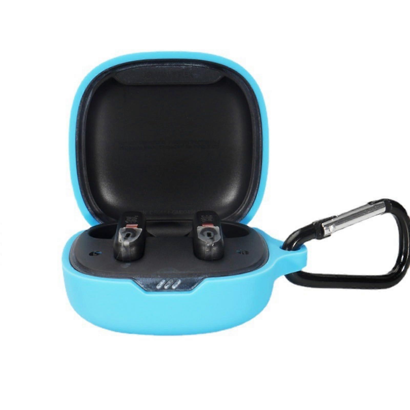 Case Compatible with JBL Wave Flex Wireless Earphones Protective Case (Sky Blue)