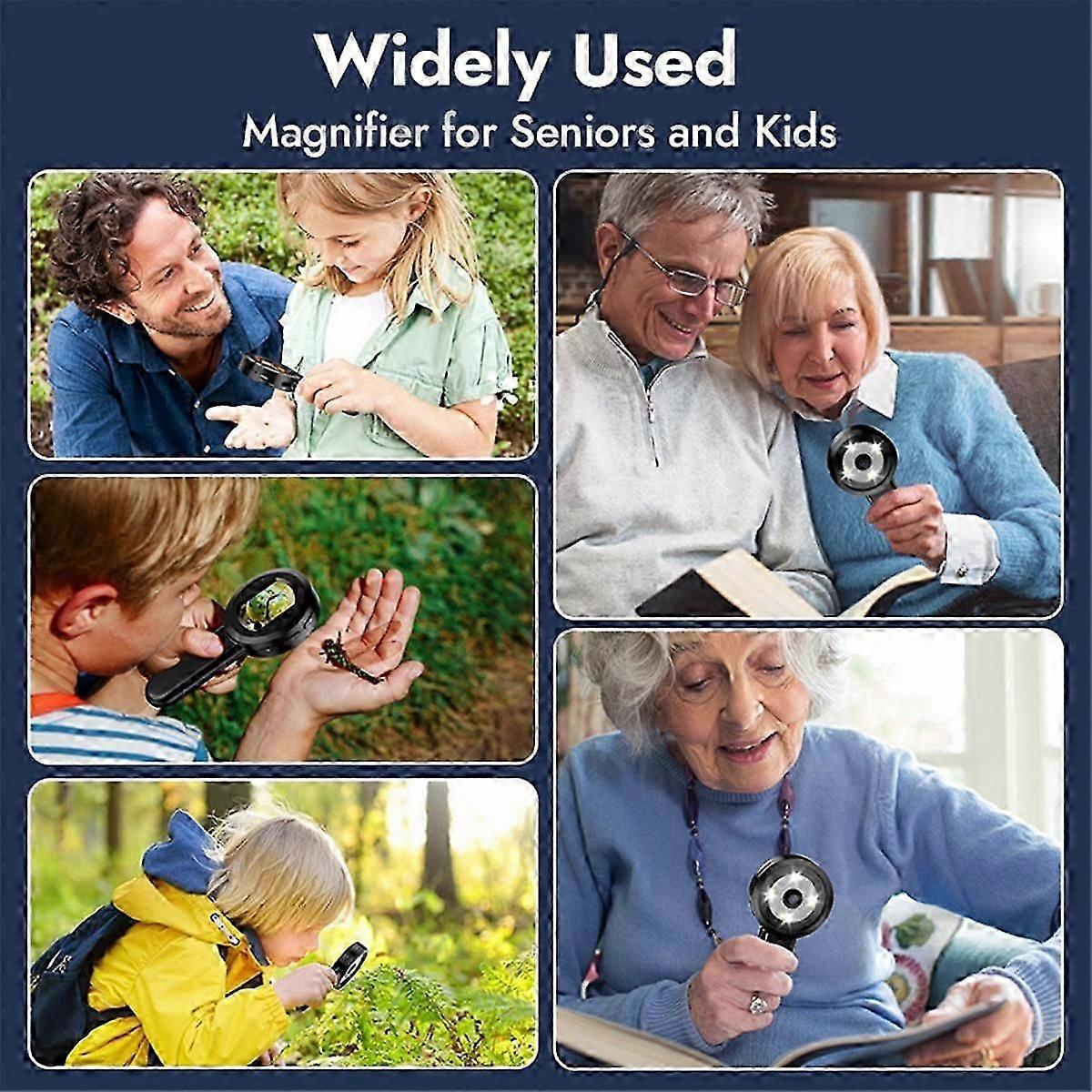 Digital Microscope 100X Coin Microscope with 2inch Screen Magnifying Glass with Light (White & UV)W