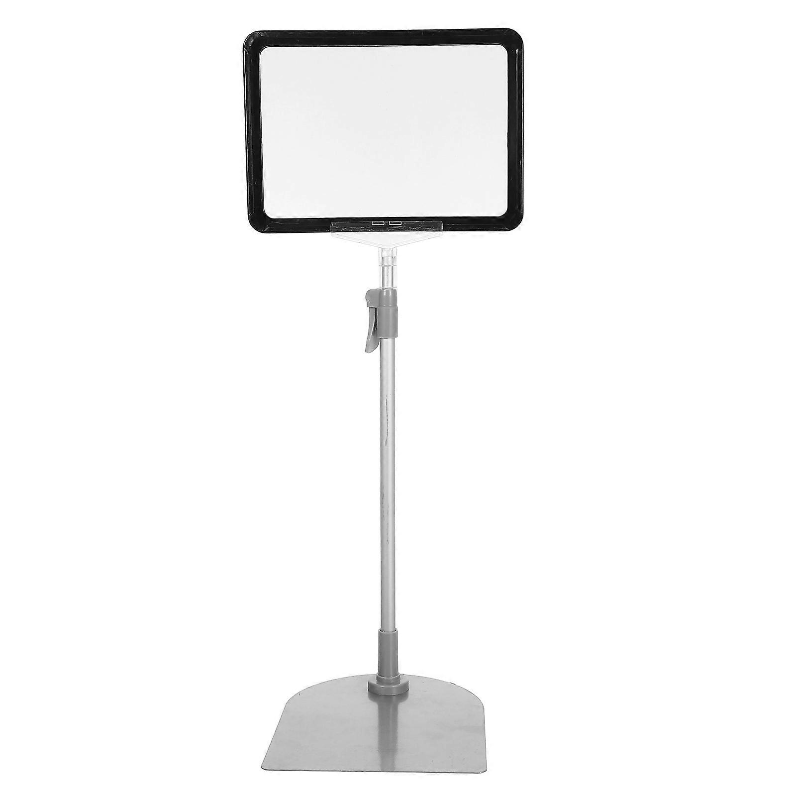 Adjustable Sign Holder Stand with Sturdy Base for Price Display – Versatile Tabletop Display Pedestal for Supermarkets, Warehouses, Retail