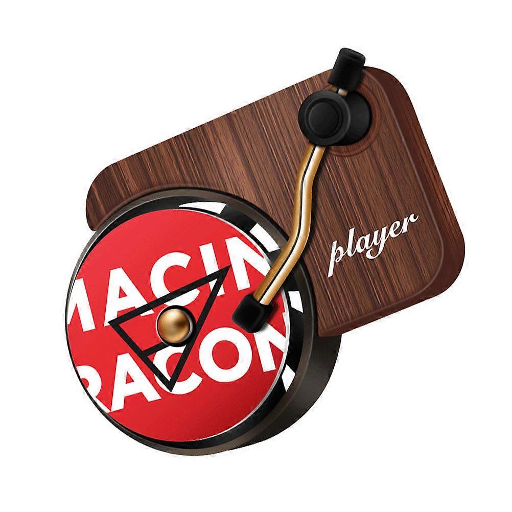 Record Player Shaped Car Vent Clip Freshener with Assorted Colors for Aromatherapy 1 Set