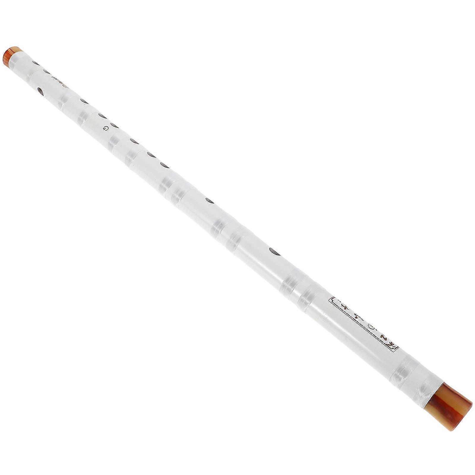 Flutes For Kids Professional Grade Bamboo Flute For Beginners Ergonomic Design White 1Set
