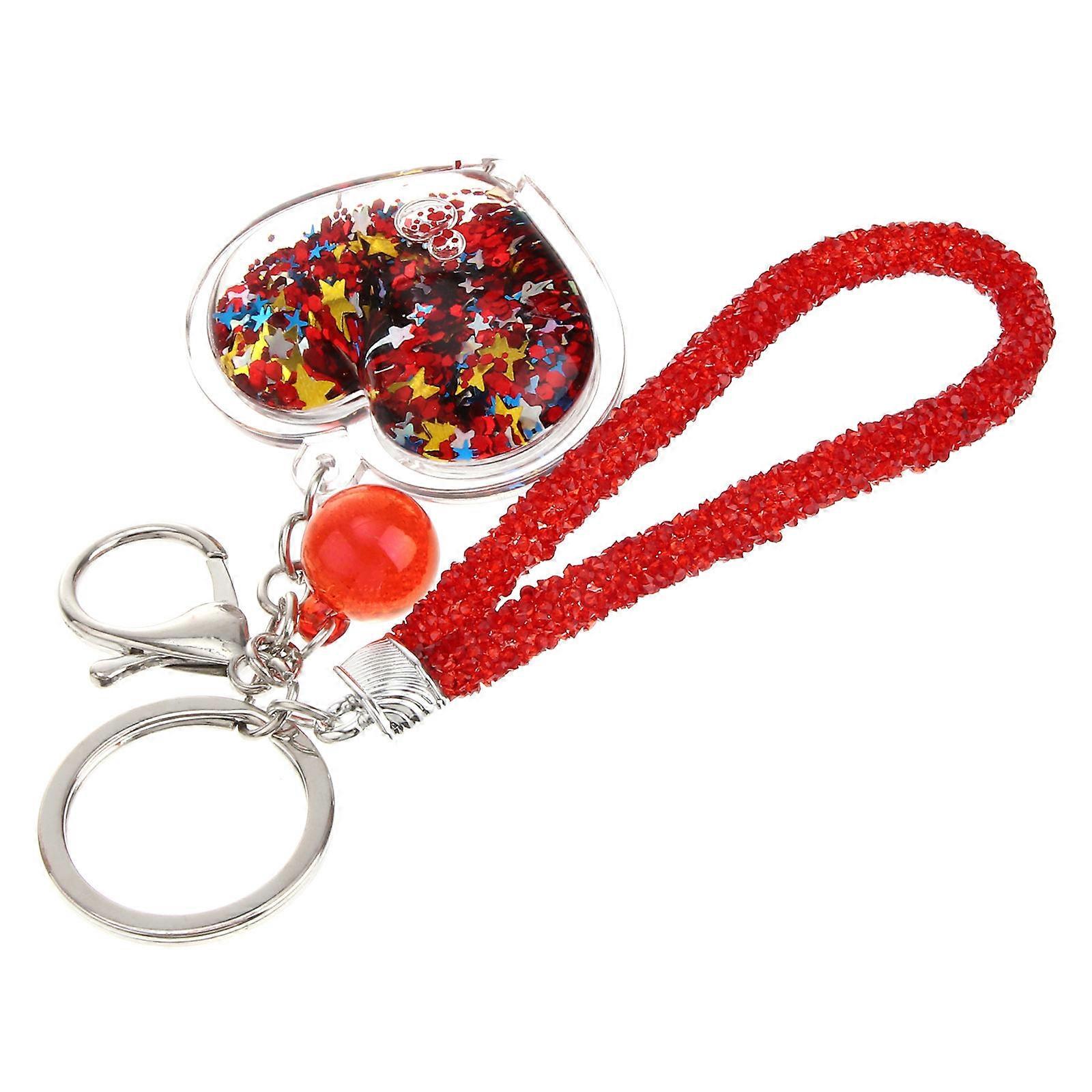 ファッションキーホルダーレッドマルチカラーバッグチャームペンダントクリスマス1セット