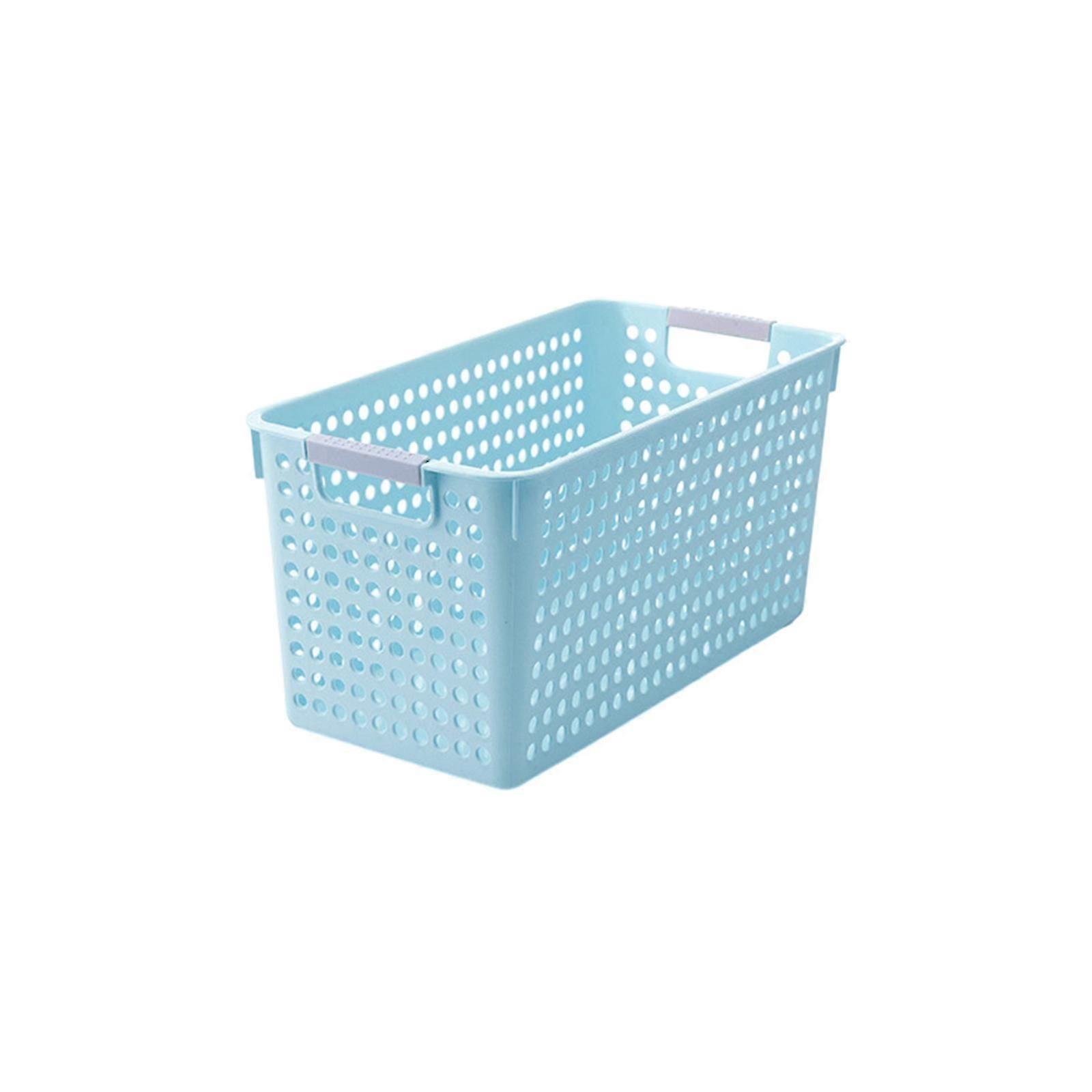 Plastic Laundry Basket - Silver Handle, Foldable, Space Saving, Toy Storage