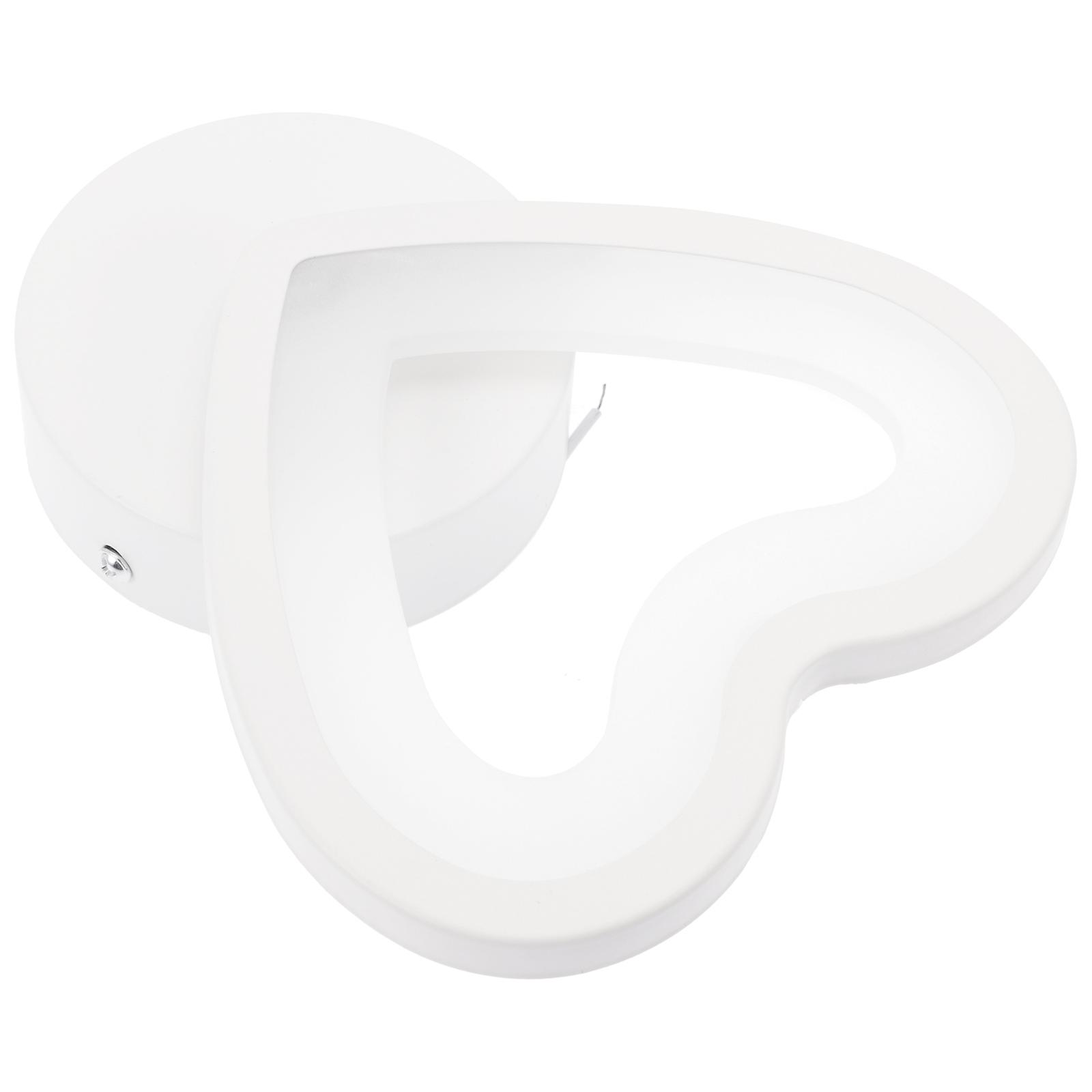 Ultra Bright LED Heart Shaped Wall Lamp Nordic Style Energy Efficient Lighting Modern Minimalist Design Durable Acrylic Material for Bedroom and