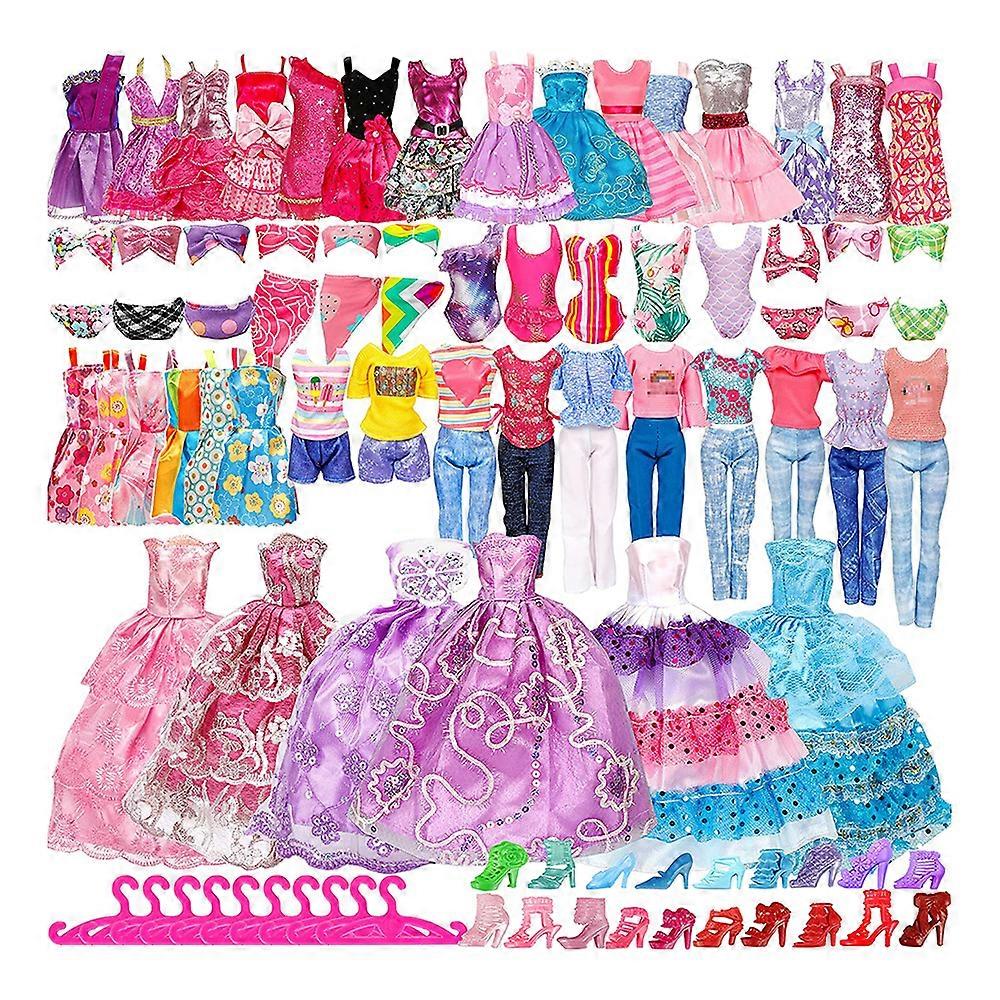 50st dockkläder och tillbehör modedesignkit för docka klä upp