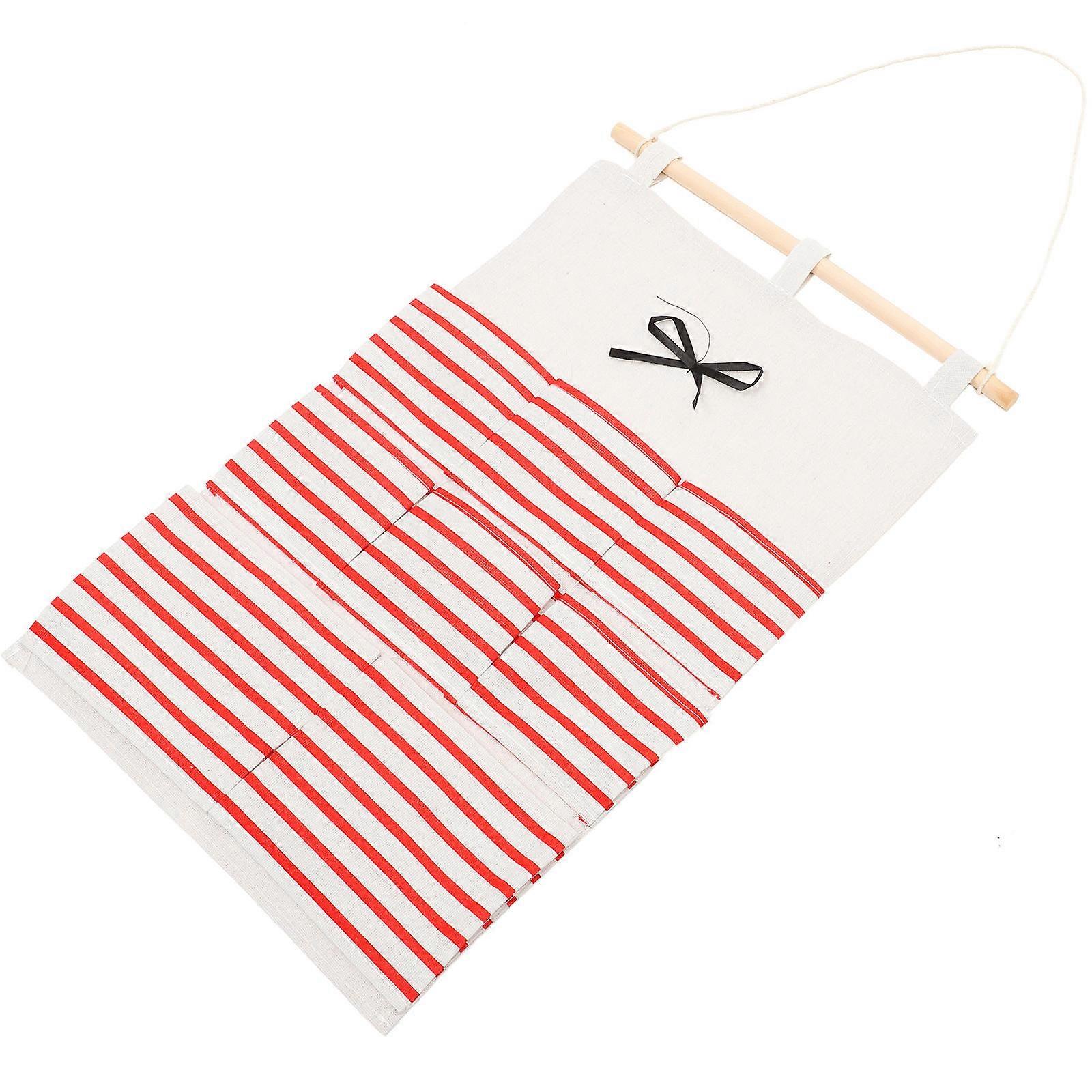 Dormitory Wall-Mounted Storage Bag Wall-Hung Storage Bag Cotton Tidy Storage 1Set