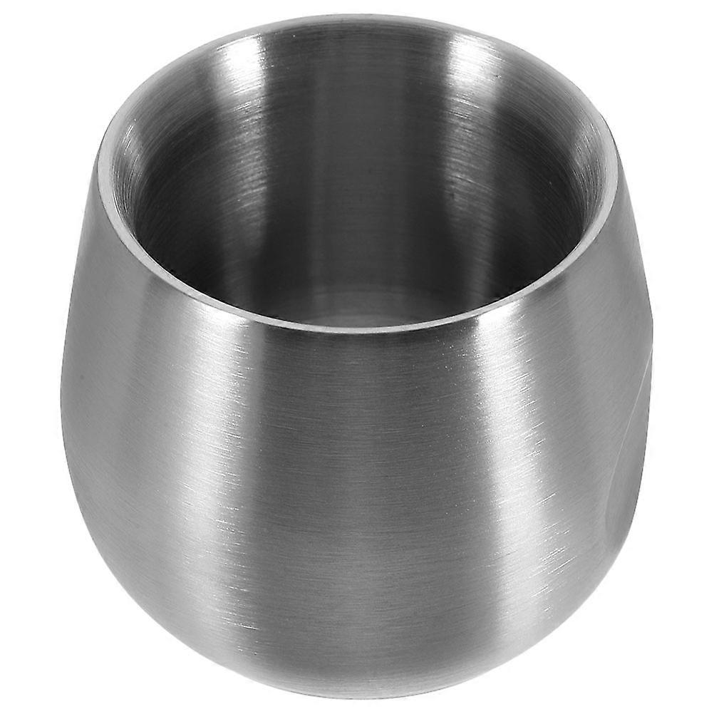 Stainless Steel Shaving Bowl Men Shaving Routine Small Soap Cup Foaming Double Layer Design 1Set