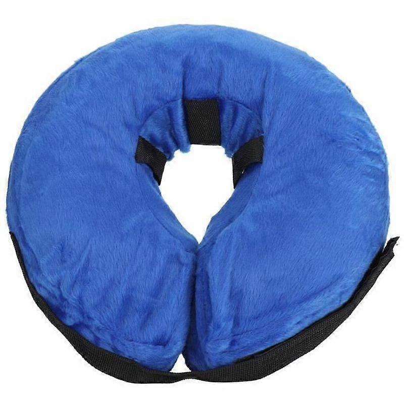 Pet Dog Collars Comfortable Inflatable Protective Collar Soft Cat Neck Protector Blue XL -LAF