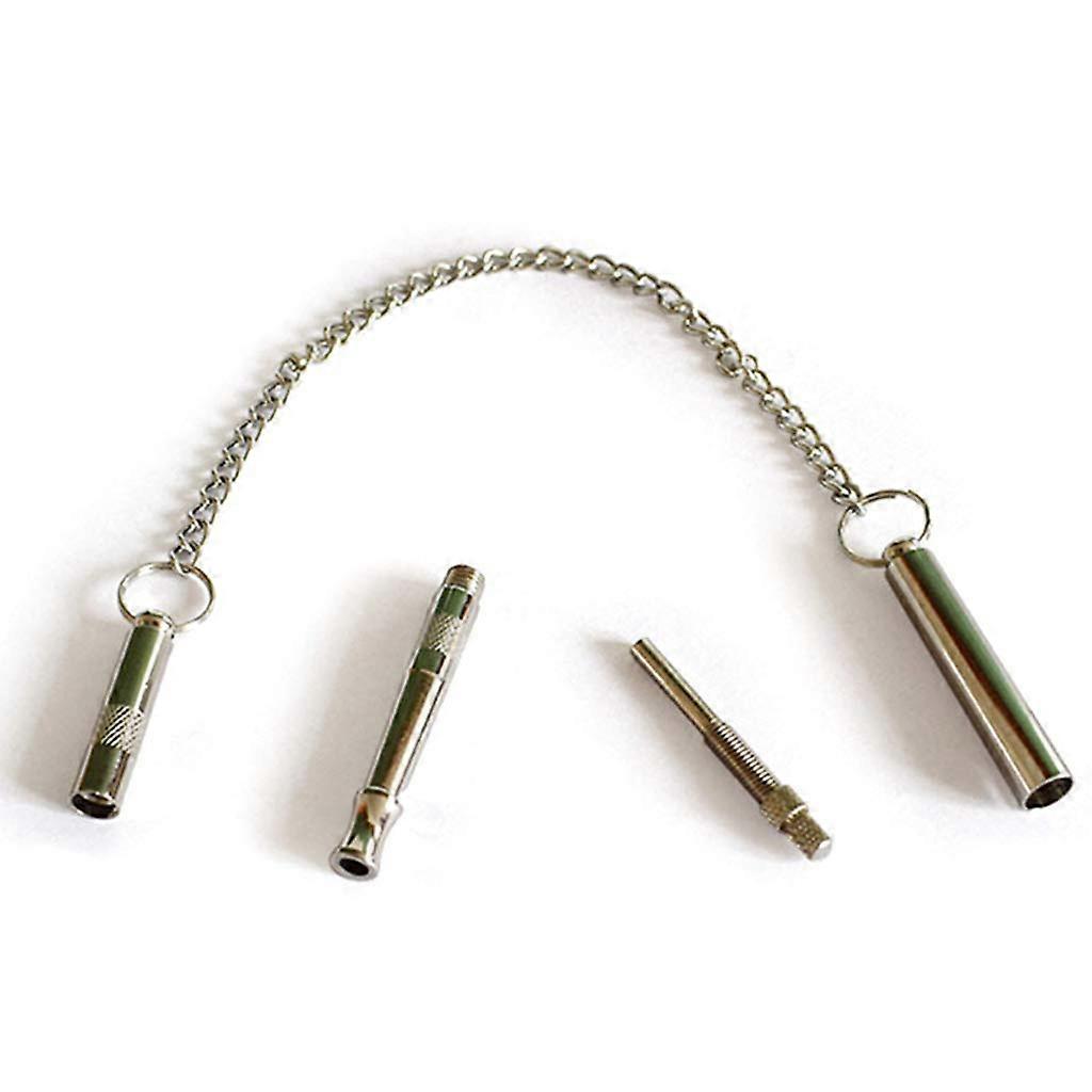 Metal Dog Training Whistle with Keychain for Home and Outdoor Activities, Ideal for Pet Training and Recall Command
