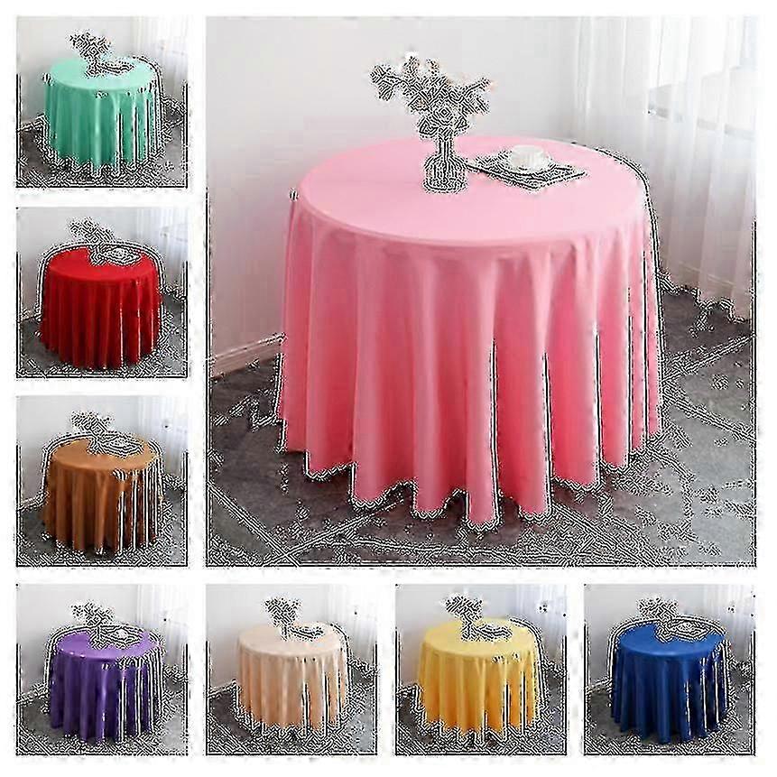 Waterproof Microfiber Tablecloths, Round Tablecloths for Outdoor and Indoor Use