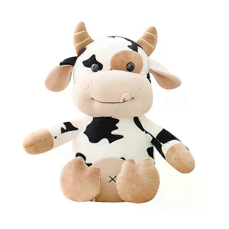 A2020 חדש קטיפה פרה צעצוע חמוד בקר קטיפה ממולא בעלי חיים בקר רך בובה ילדים צעצועים יום הולדת מתנה לילדים