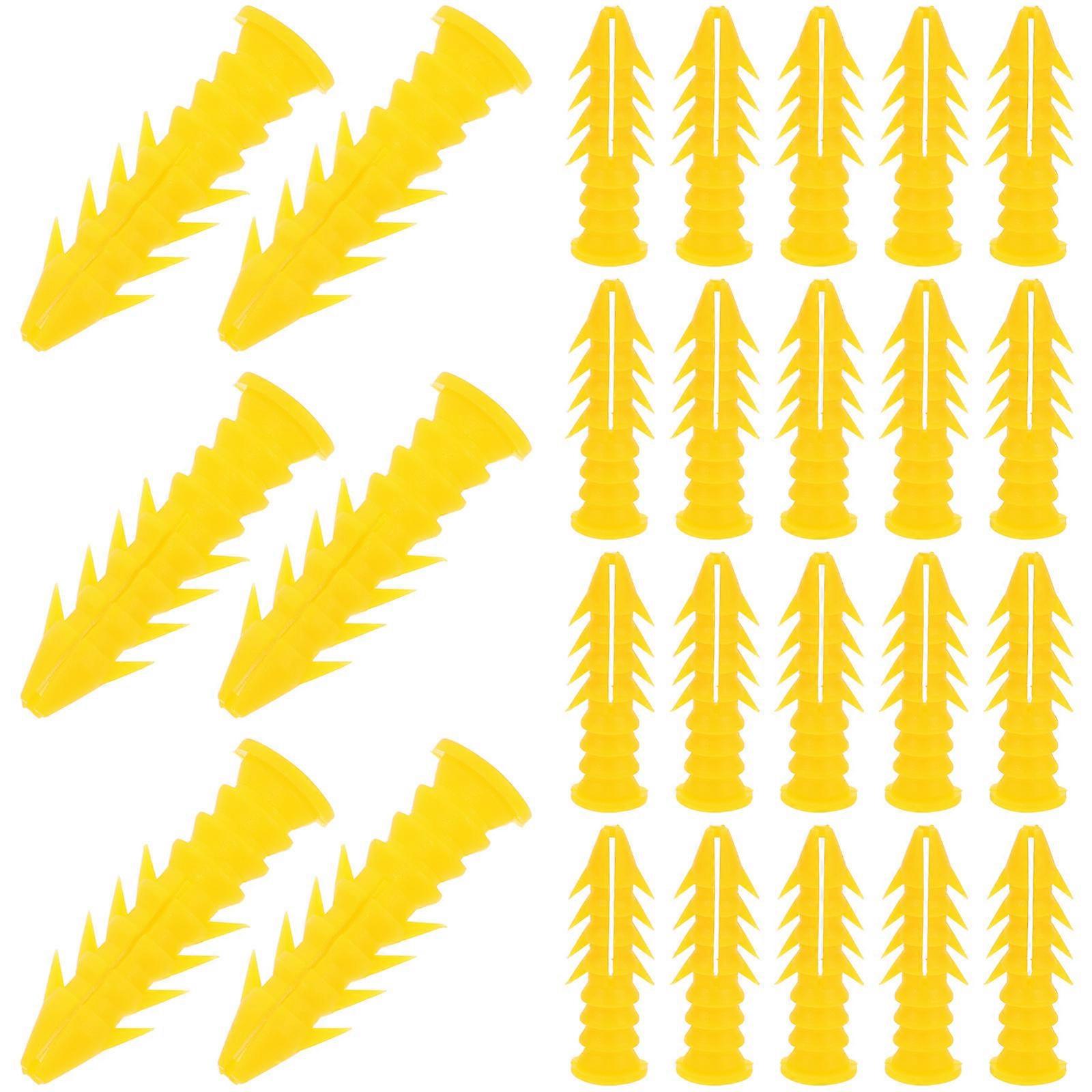Heavy Duty Plastic Wall Anchors with Expansion Screws for Drywall, Cavity Walls, and Secure Wall Hangings Support for Home Decoration (100pcs)
