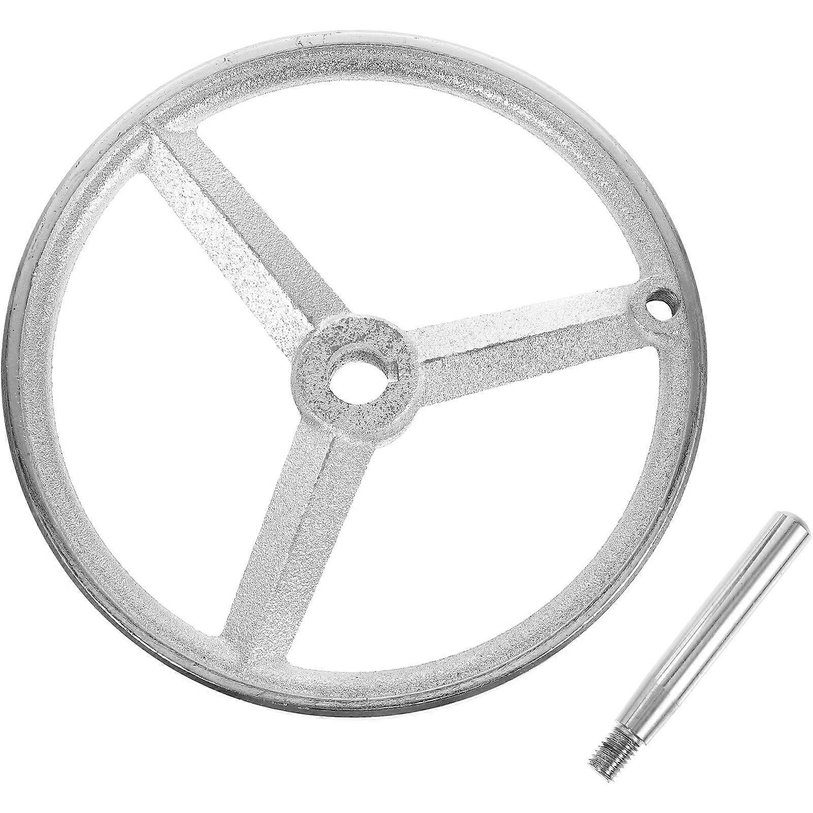 Handle Grip Replacement Machine Tool Handwheel For Lathe Milling Operations Round Silver 1Set
