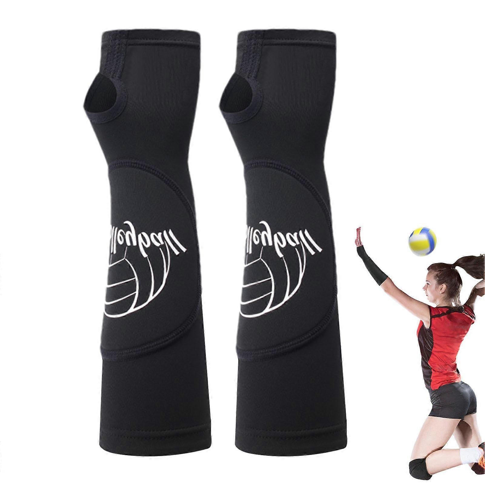 Volleyball Arm Pads, Soft Arm Protectors for Wrist Support, Compression Sleeves for Volleyball & Football, Size S/M