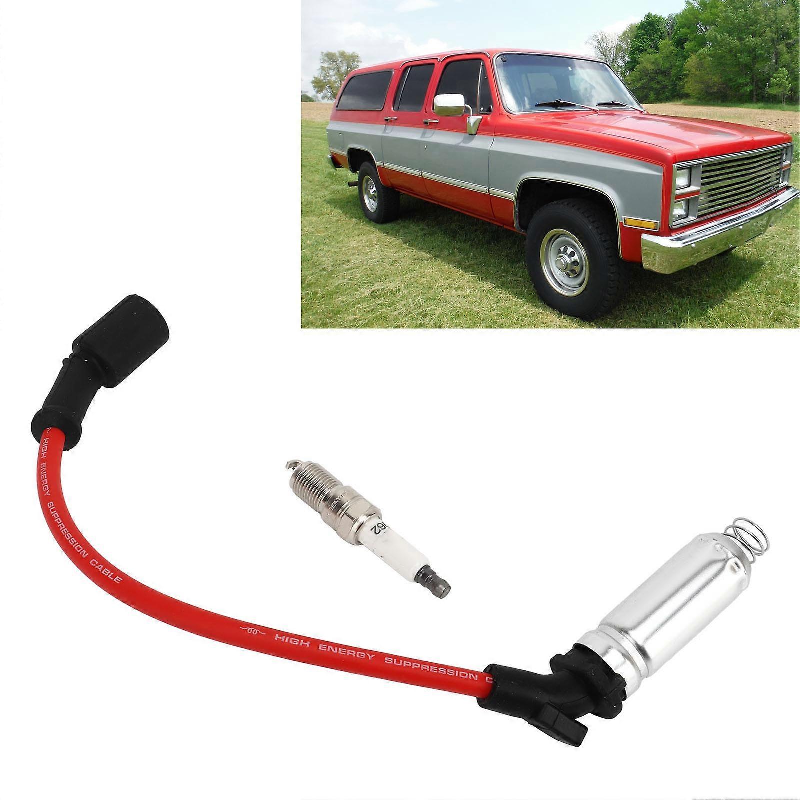 8PCS Spark Plug Wires 48322R Metal Silicone Spark Plug Ignition Wires Replacement for Express 1500 2500 3500 