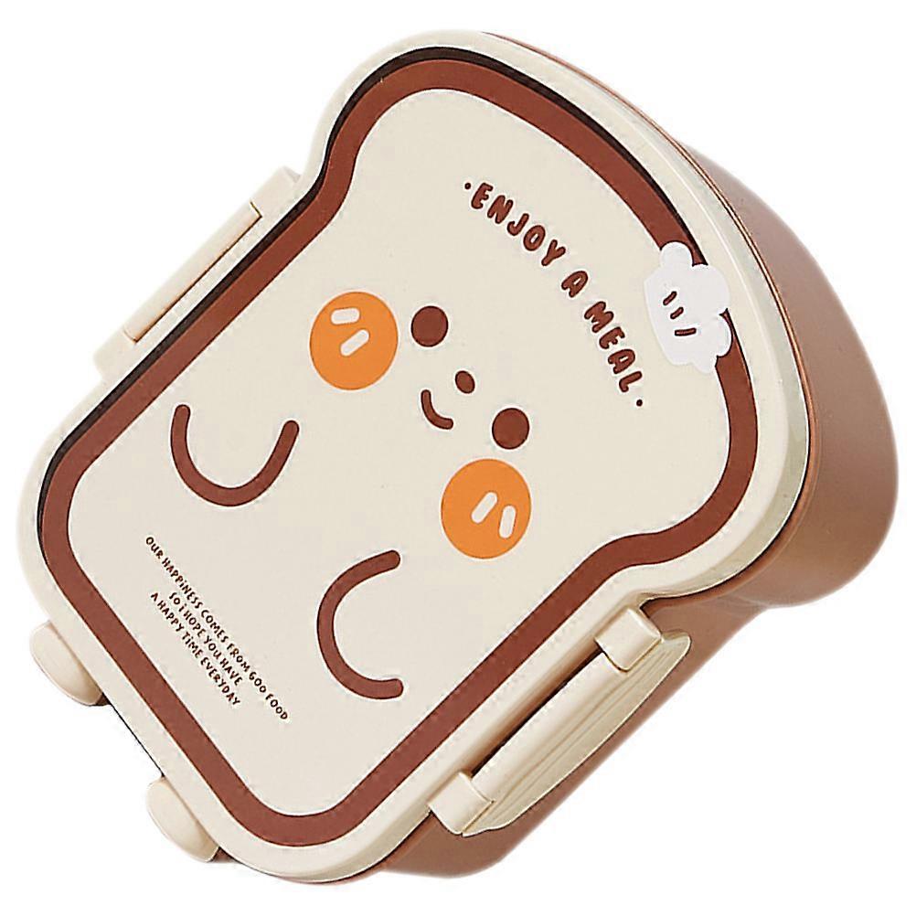 Convenient Meal Box Meal Box School Use Microwave Heating Multi-Compartment PP Material 1Set