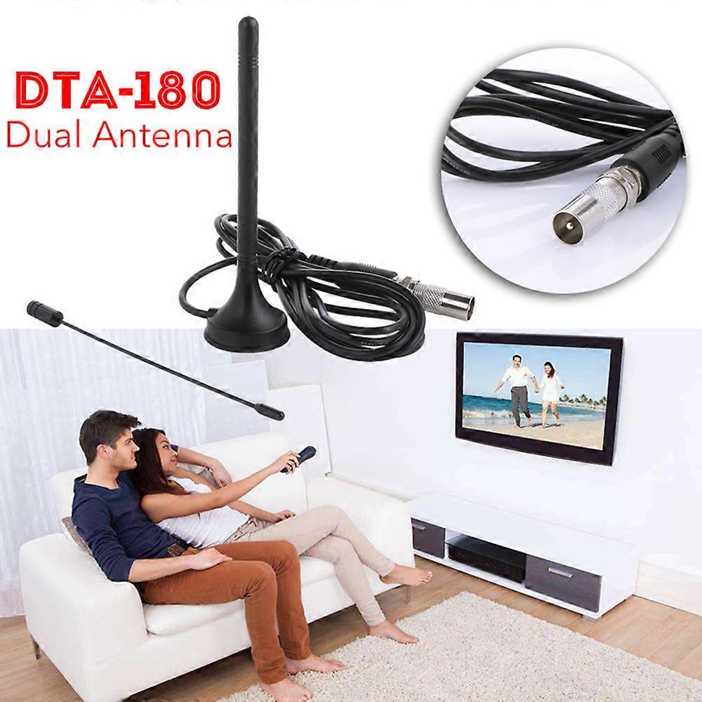 DTA-180 HD تلفزيون رقمي داخلي مزدوج DVB-T / T2Antena HDTV هوائي معزز هوائي استقبال عصا التلفزيون هوائيات DVBT Surf Antennas