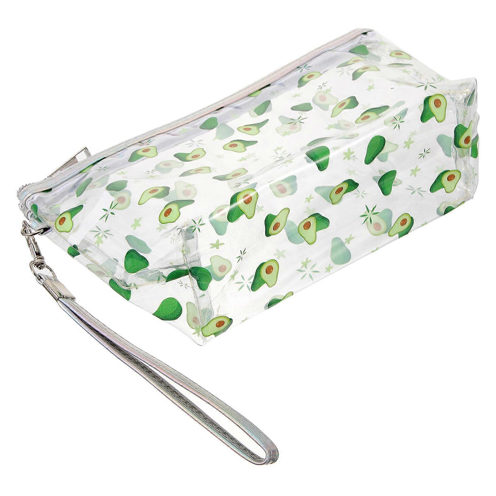 Cosmetics Storage Case Fashionable and Cute Appearance Transparent Design Women 9.24X8.45X2.75in 1Pcs