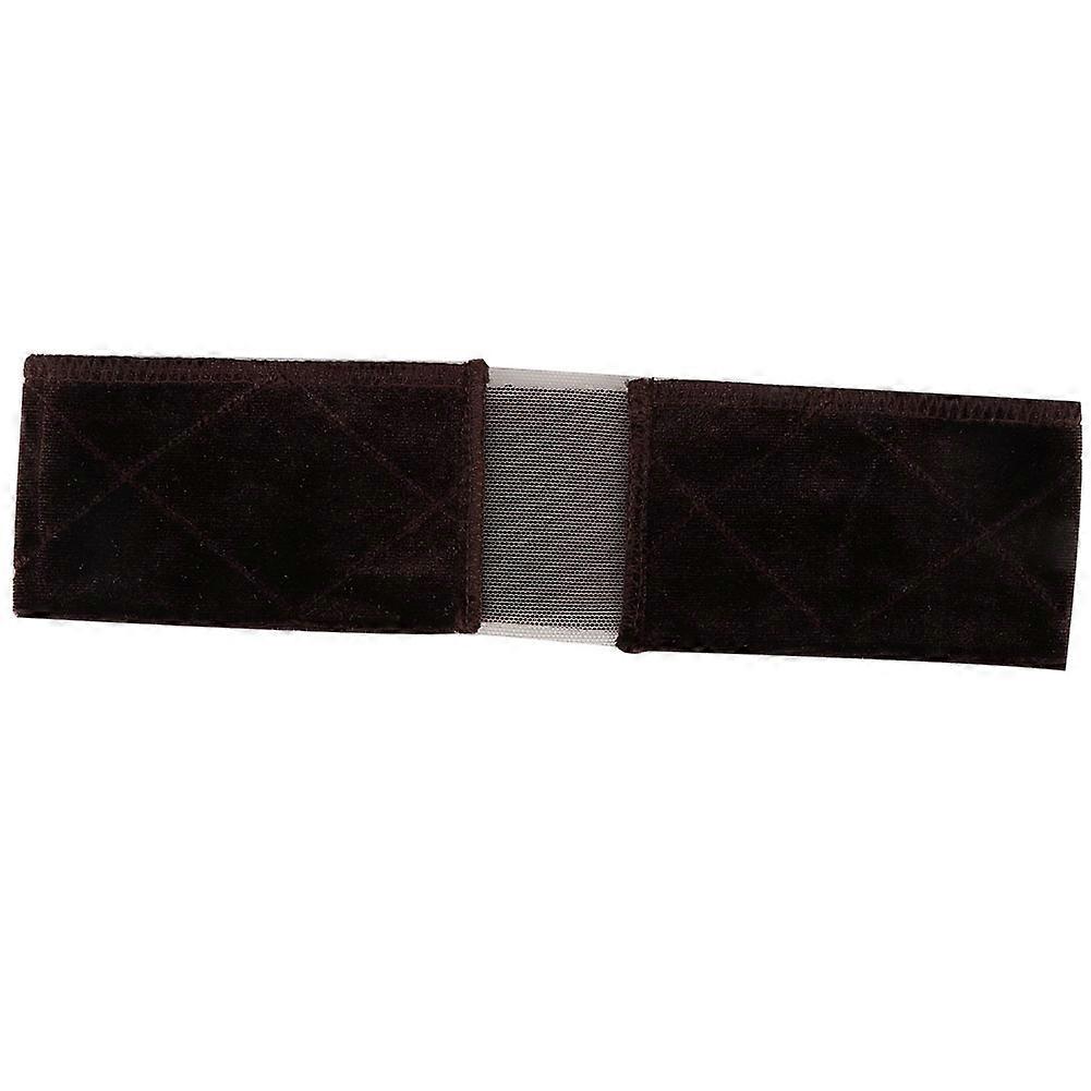 Acessório para peruca com prendedor de peruca ajustável e flexível, faixa de cabelo e cachecol (marrom)