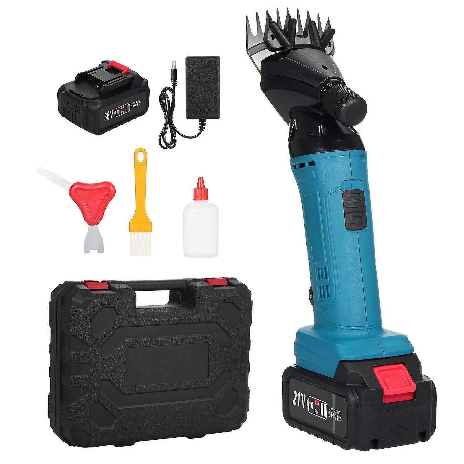9 Tooth 6 Speed Adjustable Lithium Ion Wool Shears Set Electric Sheep Shaving Machine for Shearing Animals