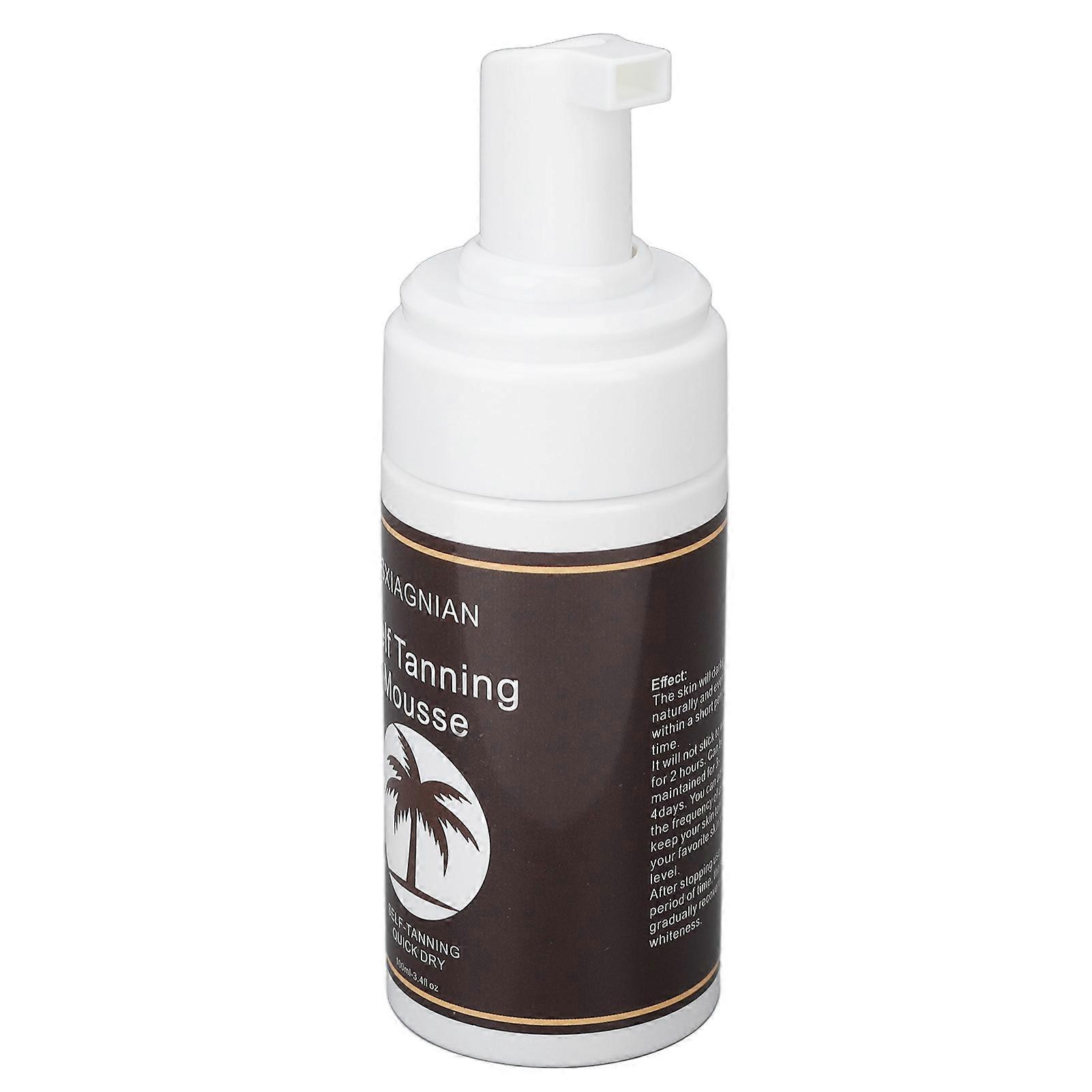 100ml Dark Fake Tan Sunless Tanner Bronzing Mousse Self Tanning Mousse Foam for Body Face