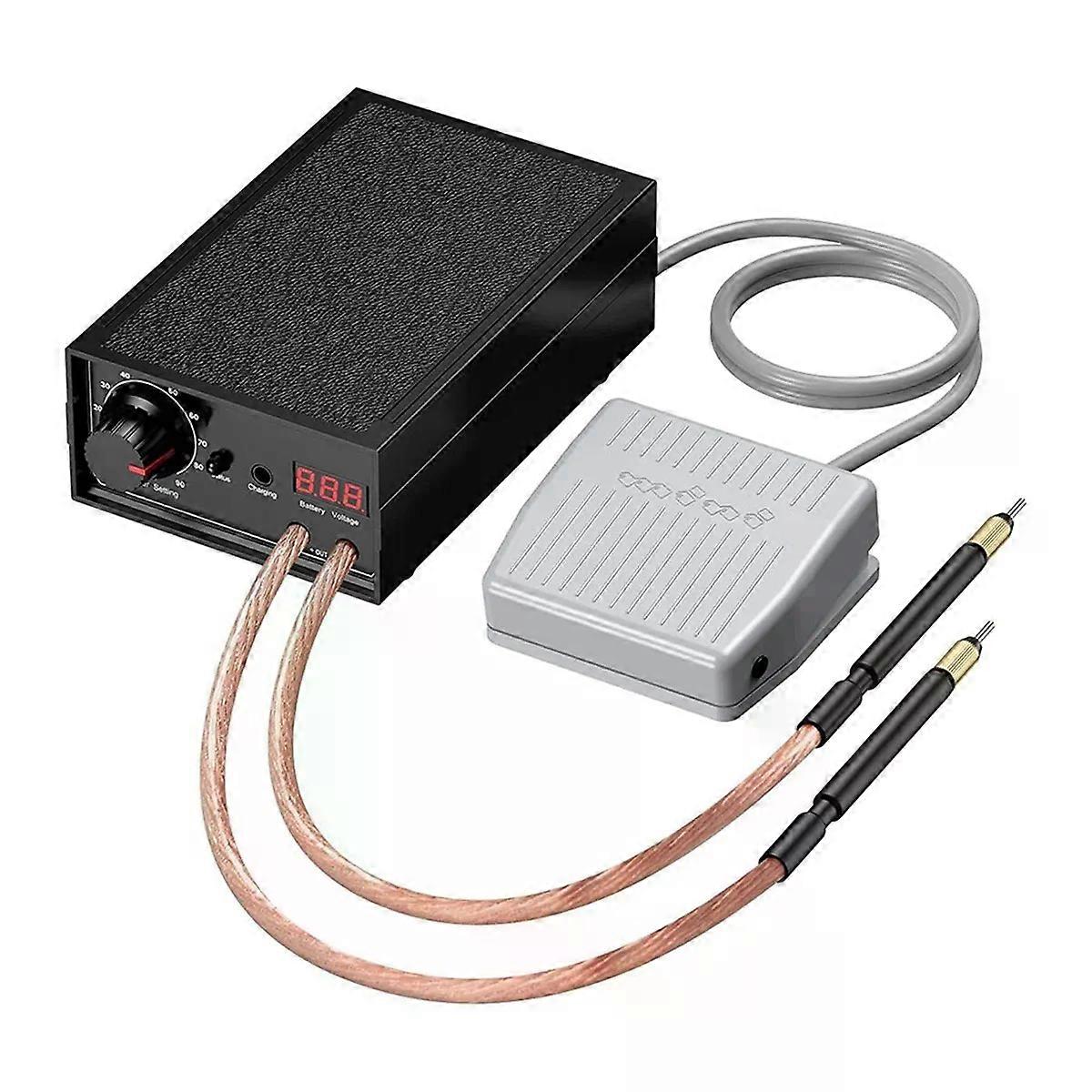 A48U 8000W Spot Welding Machine 01-03 mm Battery Spot Welding Machine 10-90 Gears Adjustable Foot Operation for DIY US Plug