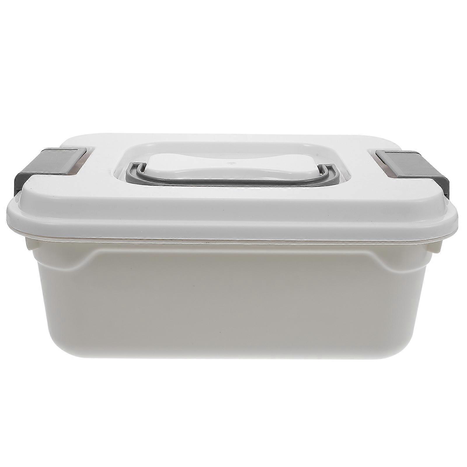 Lightweight Portable Plastic Storage Box with Handle – Versatile Organizer for Home, Office, and Travel – Ideal for Small Gadgets and Accessories