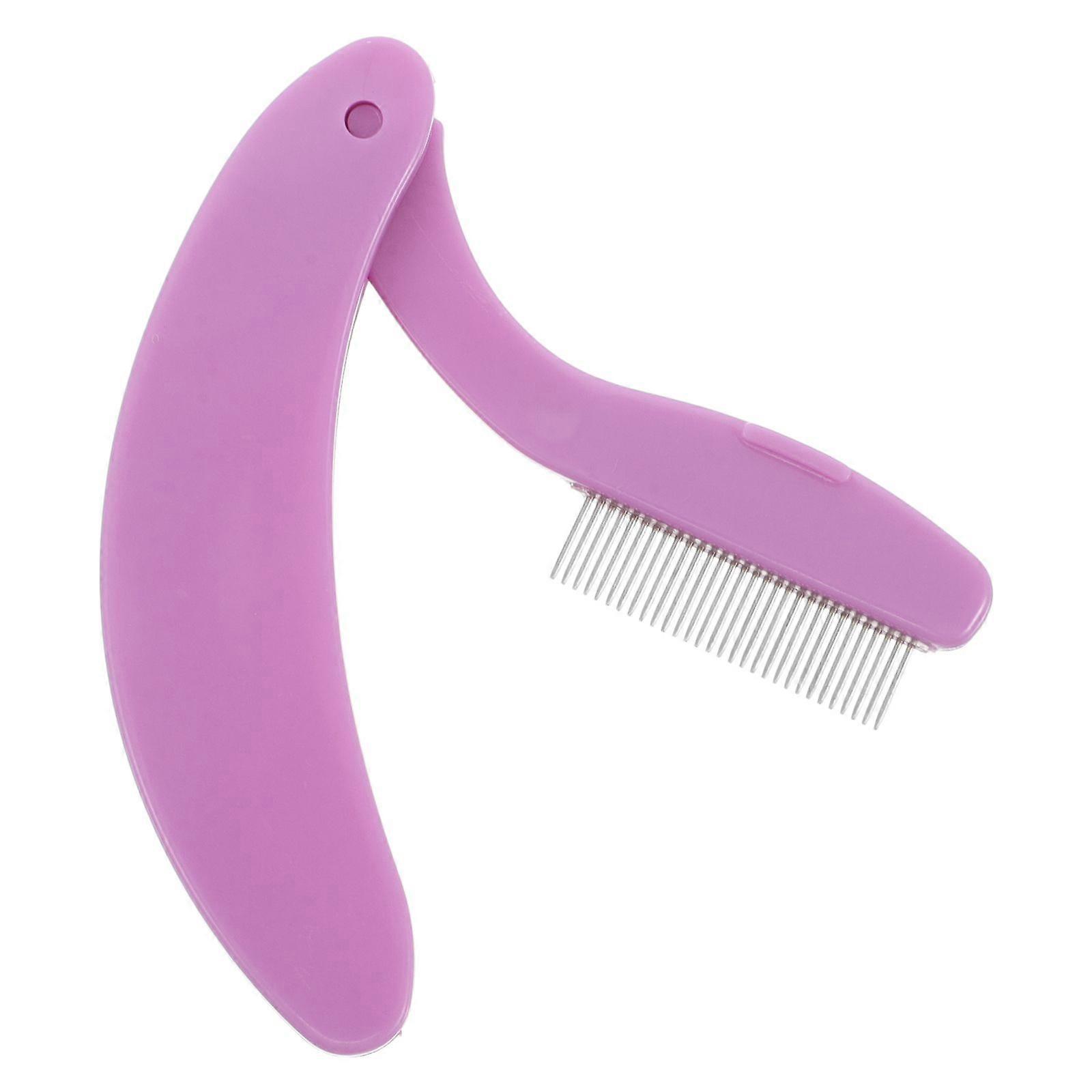 Brow Comb Folding Eyelash Comb Metal Eyebrow Comb Portable Lashes and Brow Grooming Tool Women Eyelash Comb for Eyelashes and Brows