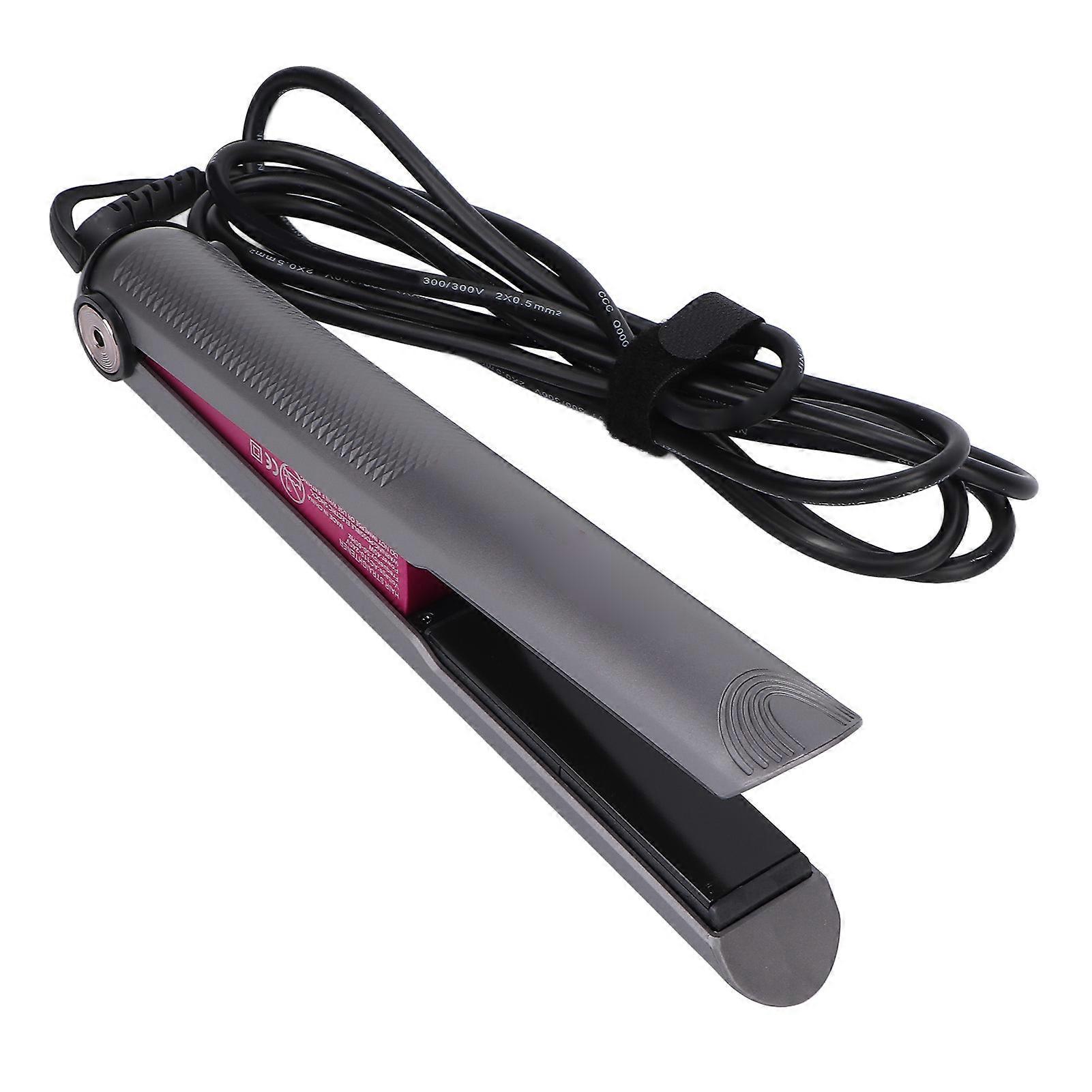 2 in 1 Hair Straightener Professional Heating Straightening Curling Flat Iron with LCD Display 110‑240VEU Plug