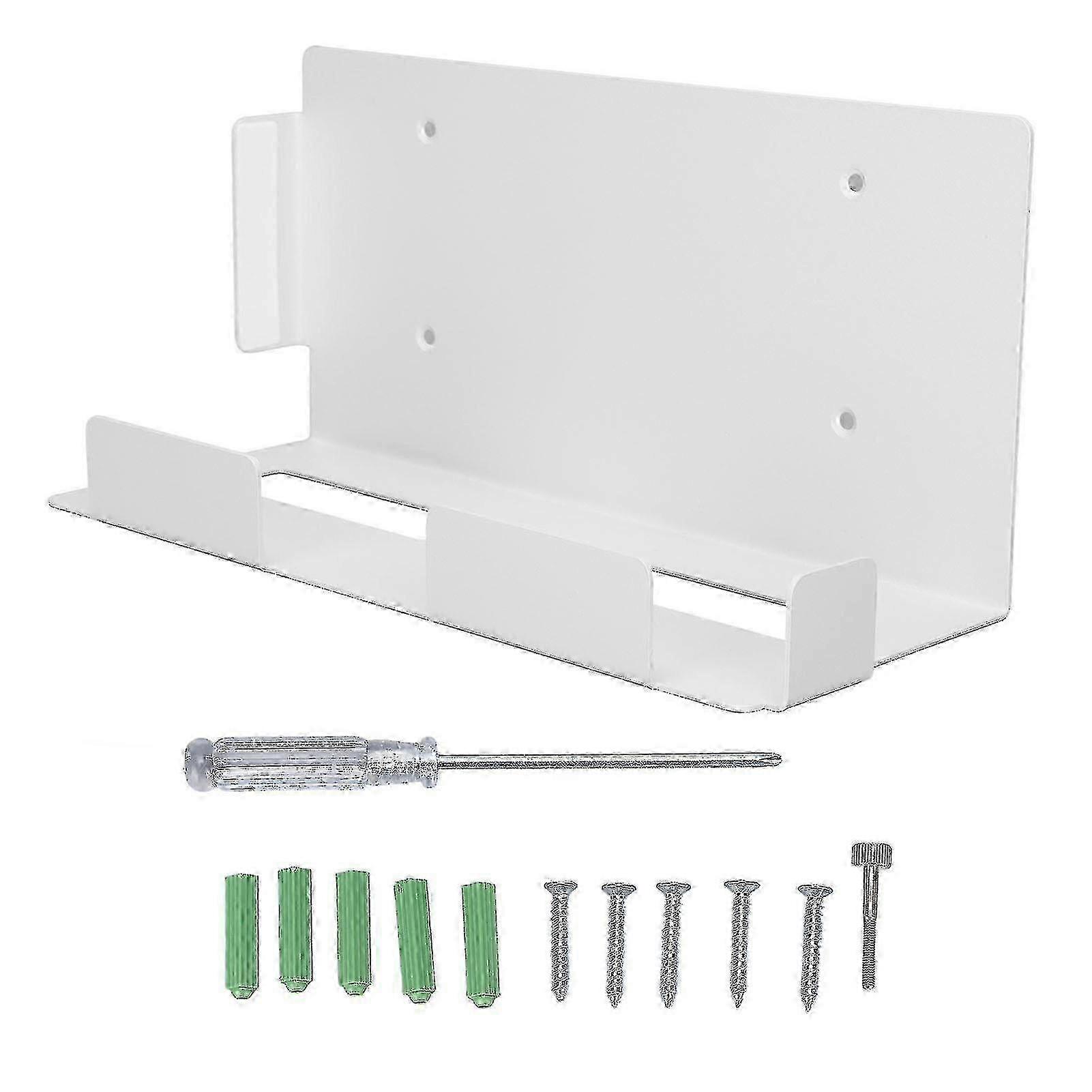 Staffa di montaggio a parete per console PS5 - Set completo con cacciavite e viti in bianco - Design salvaspazio
