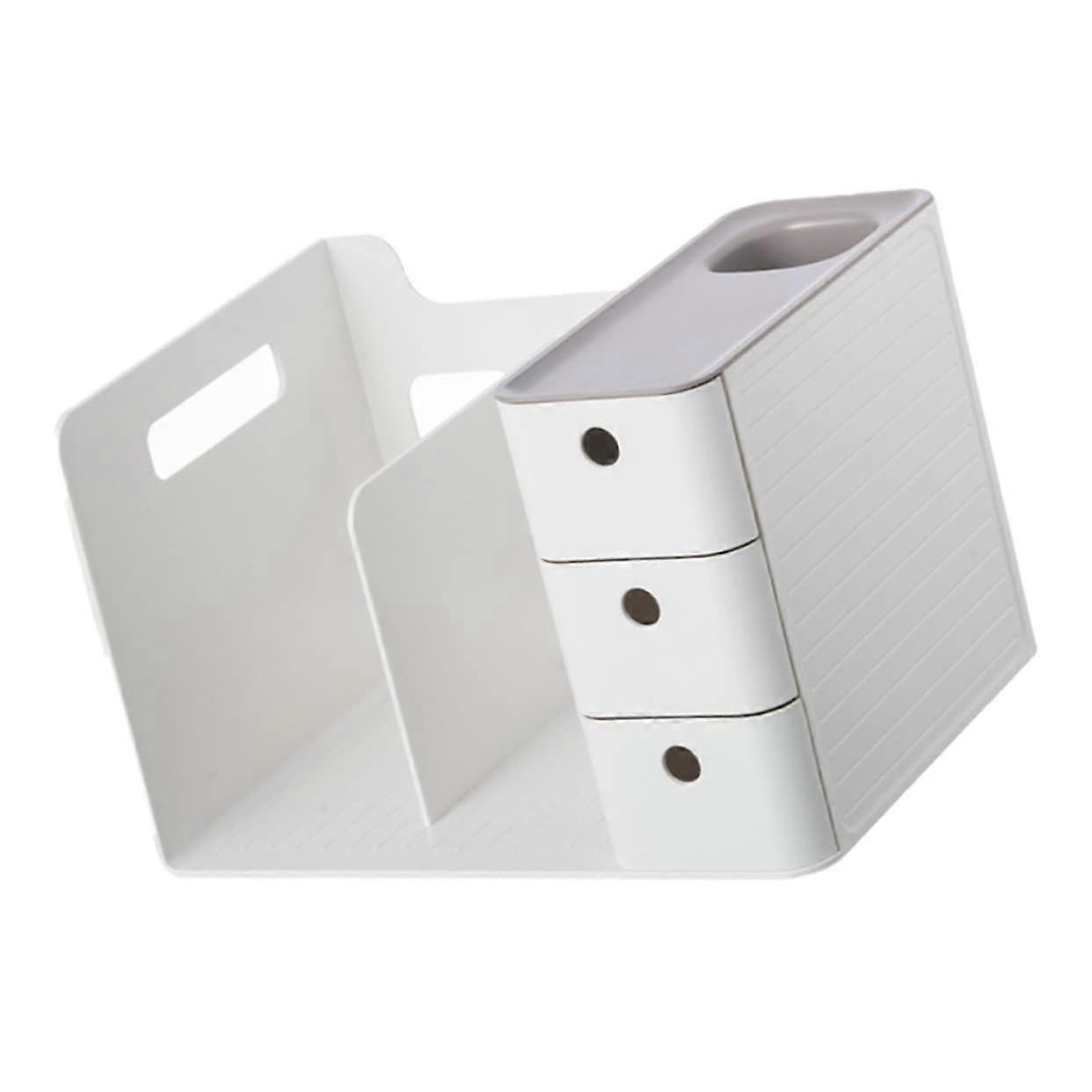 Multifunctional Desk Organizer Storage Box for Office Supplies and Stationery, Practical Desktop Holder with Compartments for Home and Office