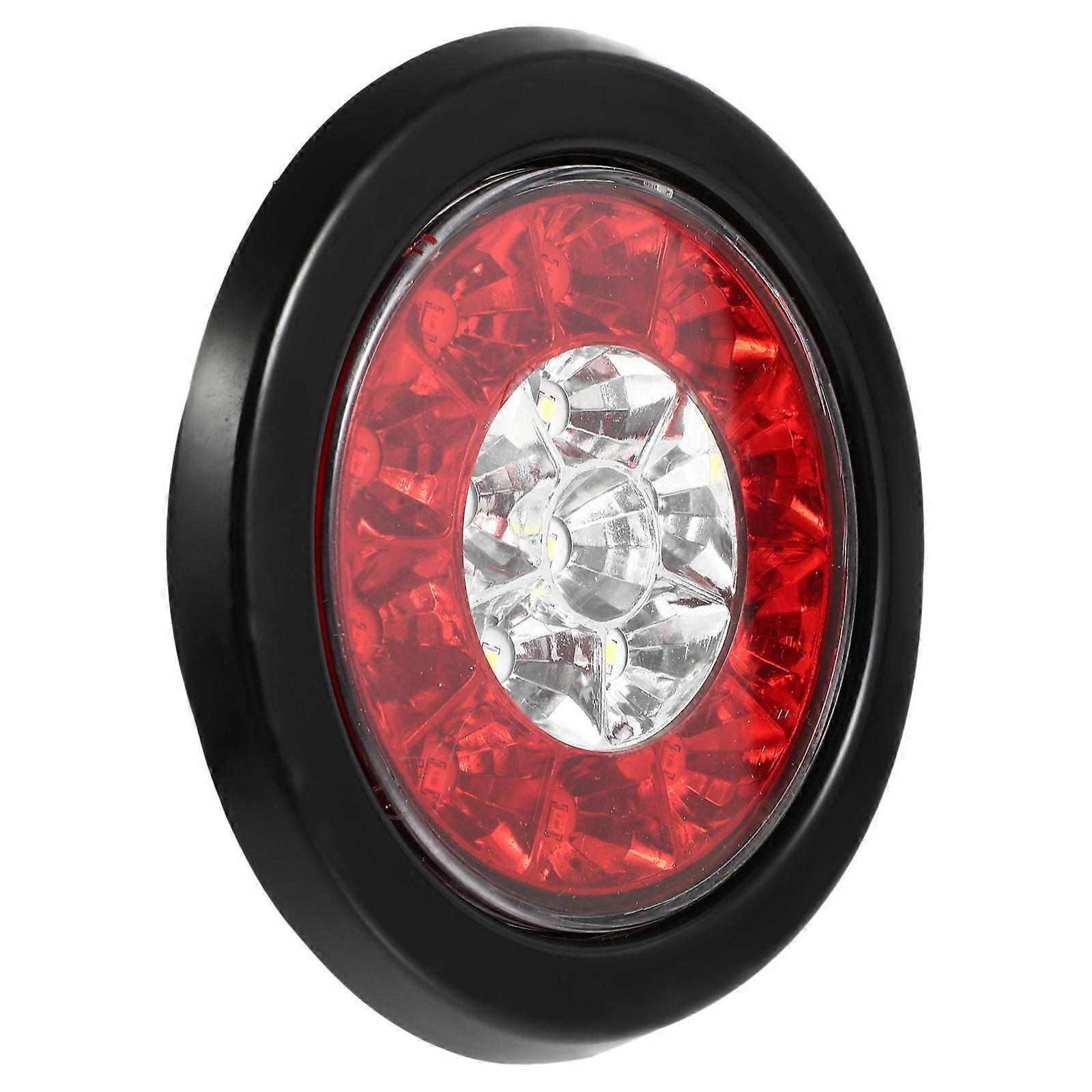 Trailer Tail Lights Rubber Ring Round Tail Lights with 16 Leds