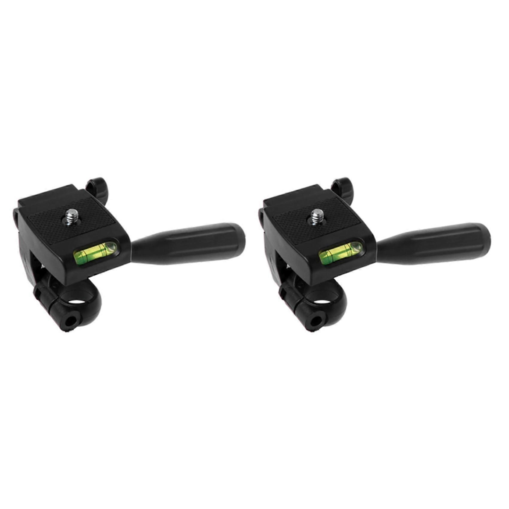 2 x Tripod Head, Levelling Plate, Plastic Adapter, Arm Mount