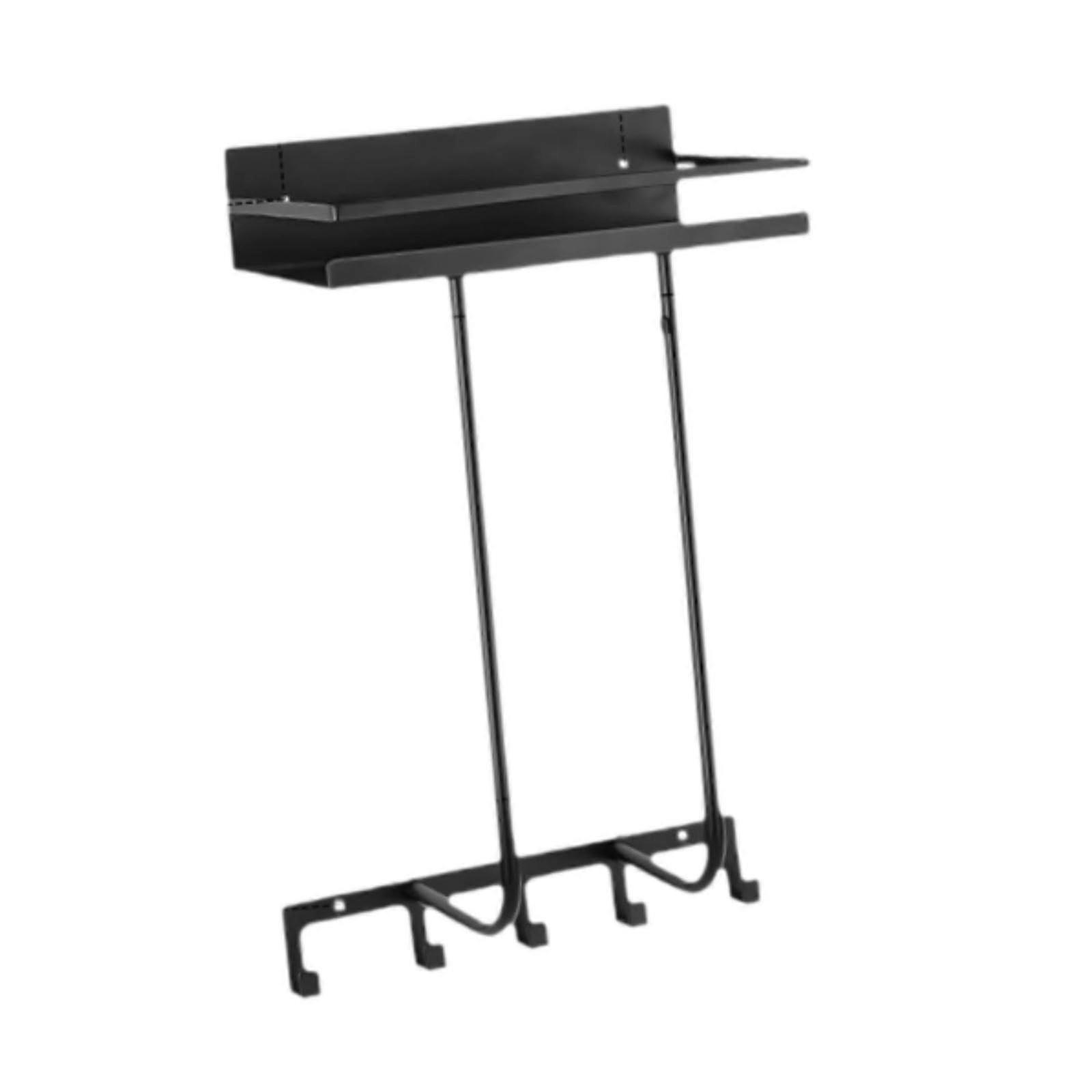 Towel rack, towel holder, modern, spacesaving metal shelf for small bathrooms