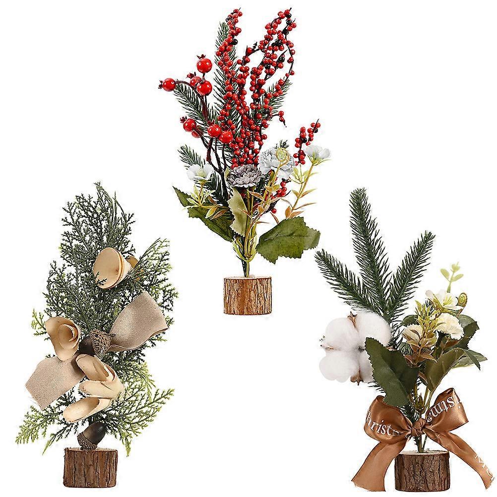 Tiny Ornaments Desktop Decorative Ornaments Party Favor Plastic 25.00X13.00X13.00cm 3Pack