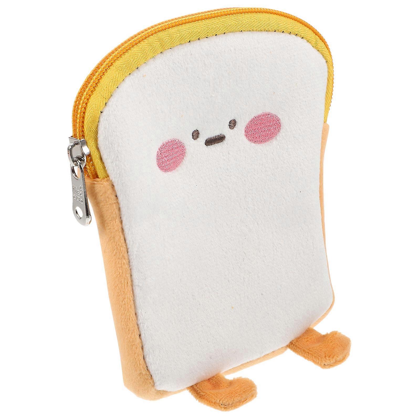 Lovely Period Pouch for Storage Use with Craftsmanship in Yellow Plush Small Size