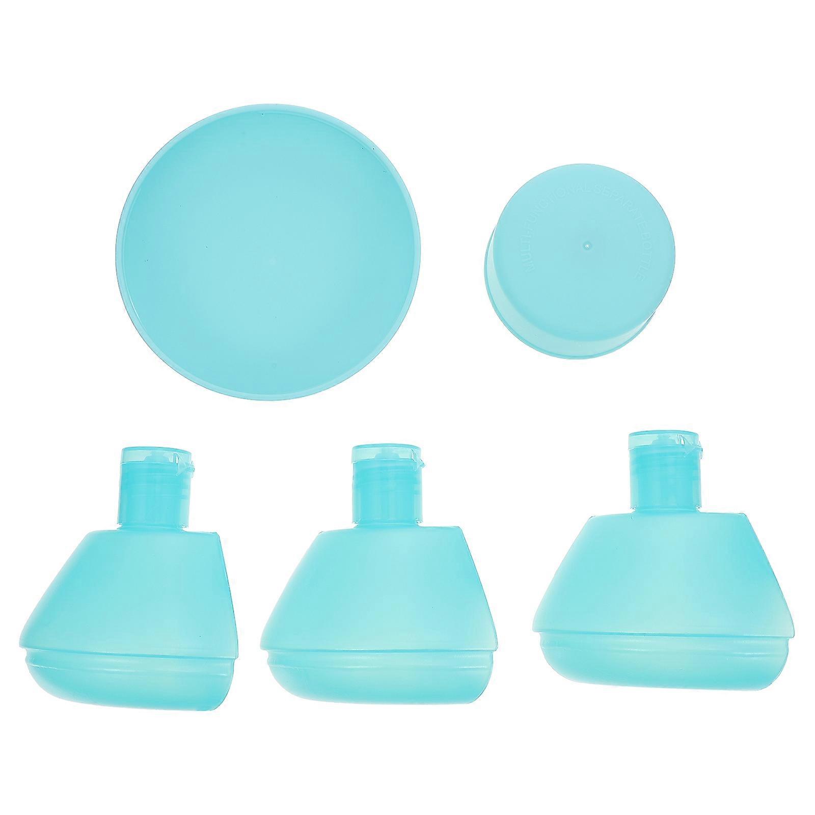 Travel Lotion Container 1 Pc Practical One Design Compact Blue Abs Bottle For Outdoor Activities Liquid Storage
