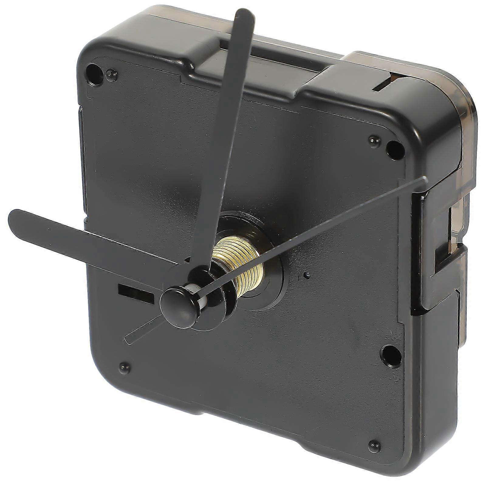 DIY Clock Movement Kit with Plastic Mechanism Black Hands for Replacement Suitable for Wall Clock 1 Set