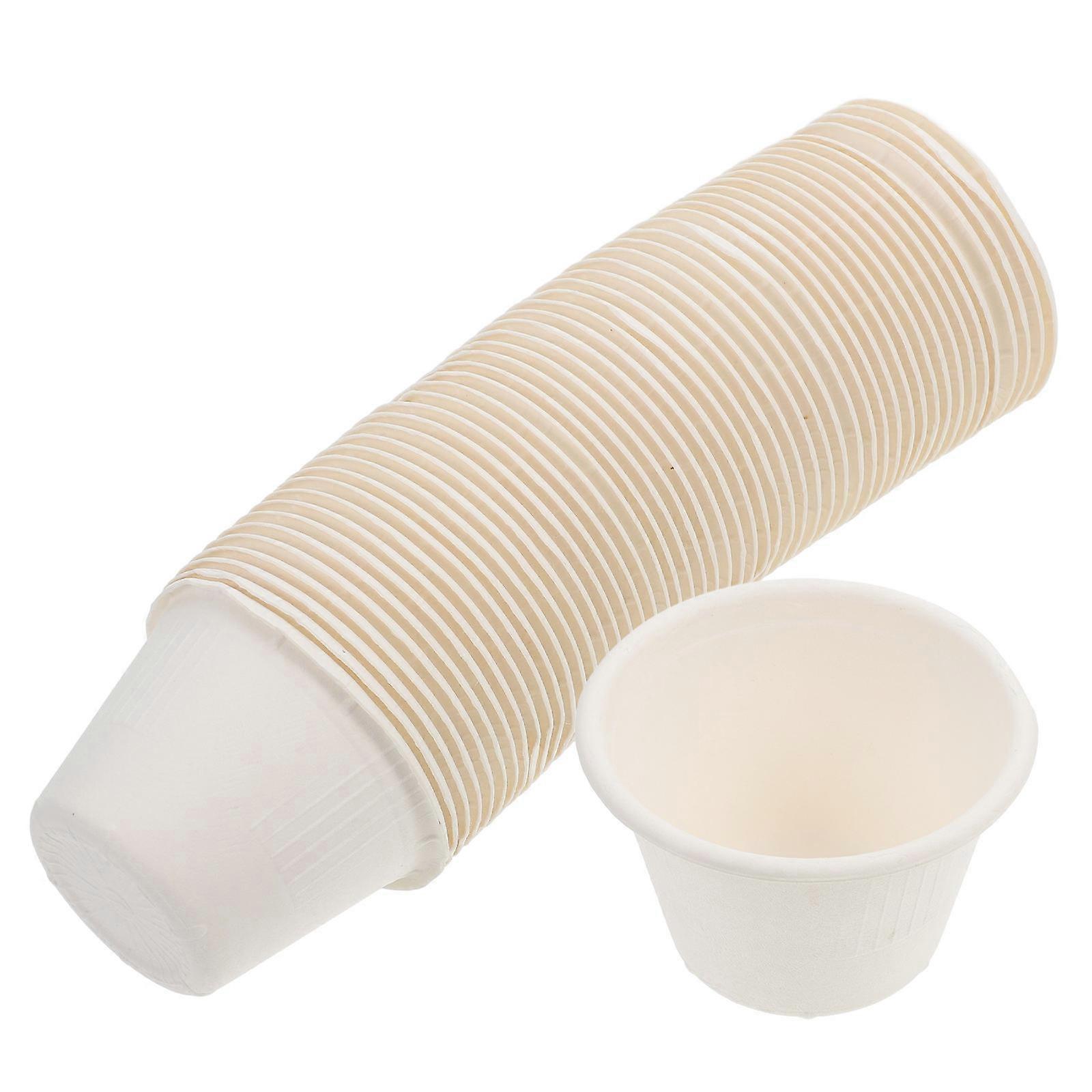Durable Pulp Dessert Cups for Packing White Lightweight Ideal for Parties and Outdoor Activities 50pcs