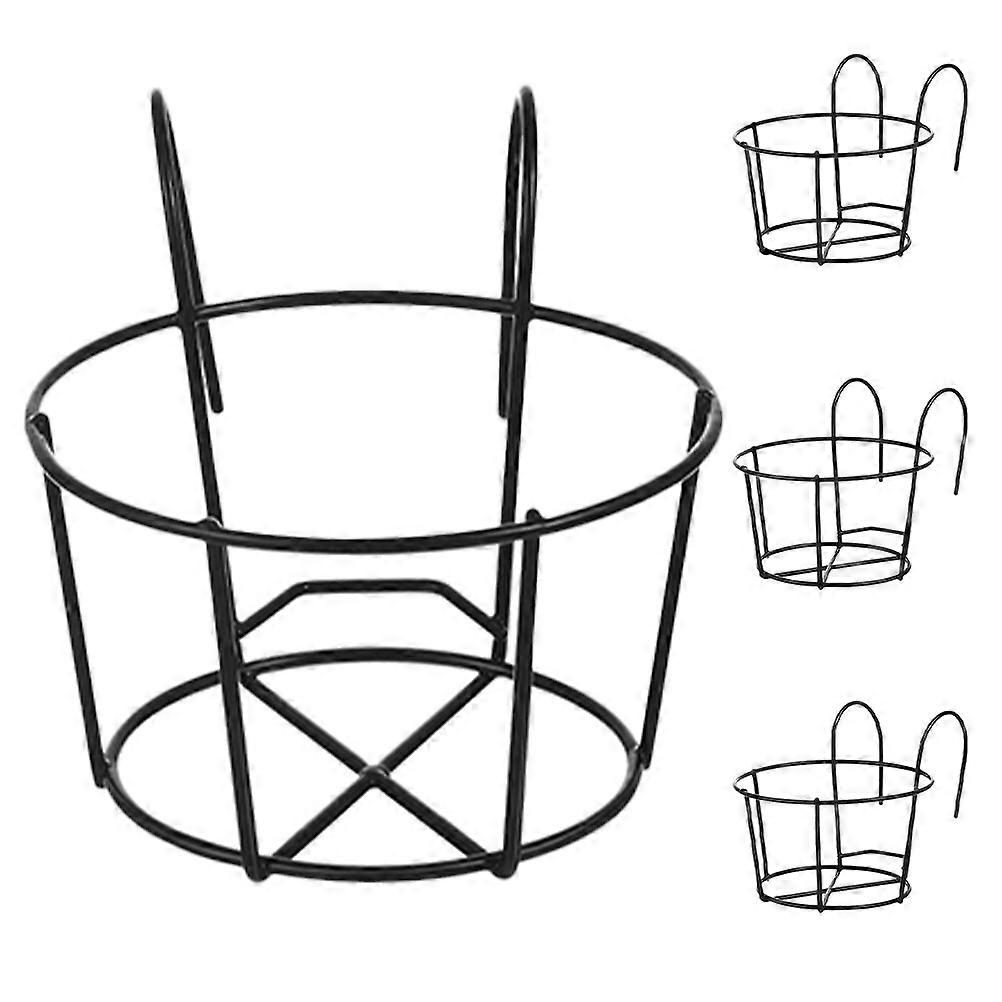 Planters Hanger Iron Flower Display Rack Indoor Decoration Sturdy Construction 6.3×5.1×3.5in 4Pcs