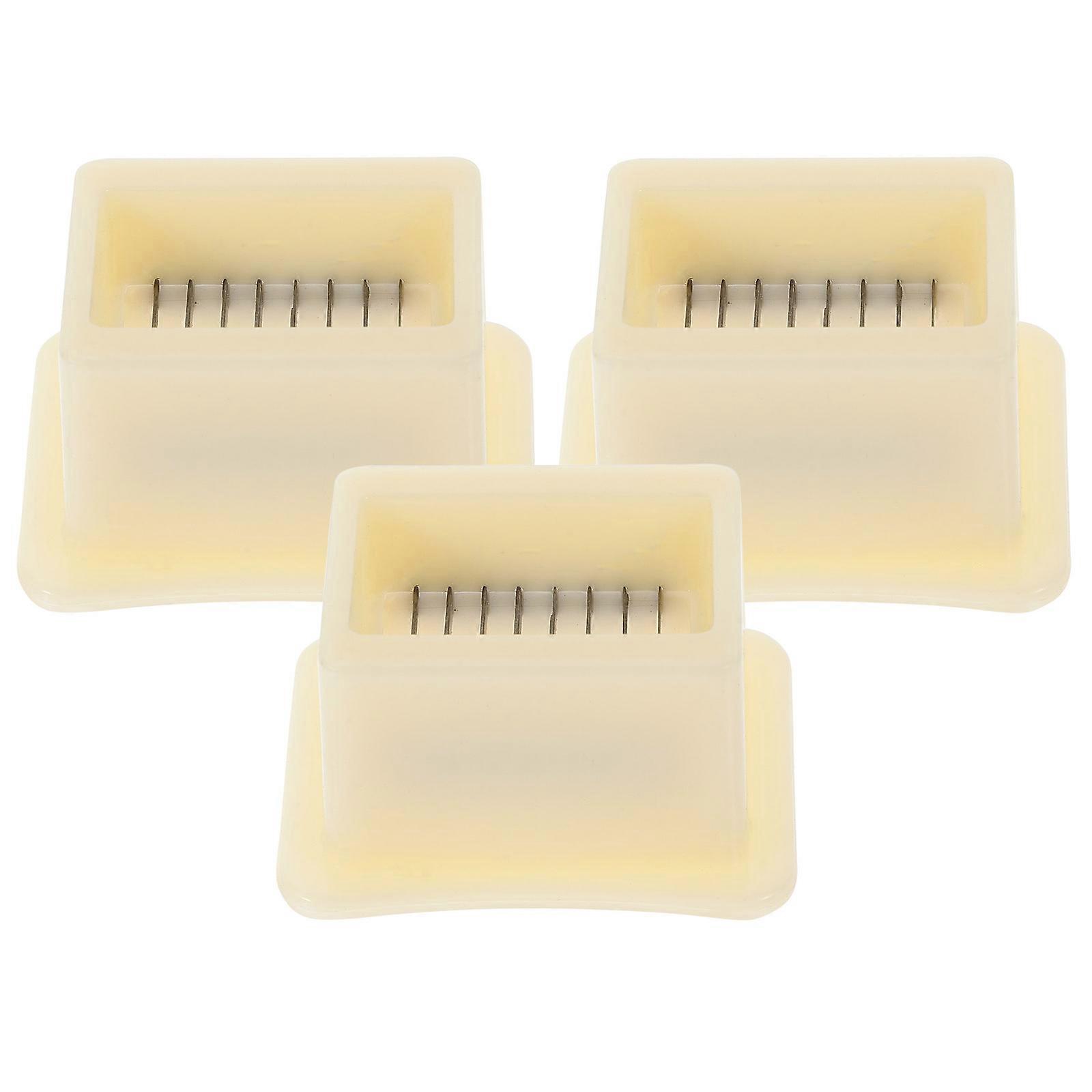 Vegetable Slicers Kitchen Gadget Grating Tool Compact Design Round Handles Simple Design For Chefs 3Pcs