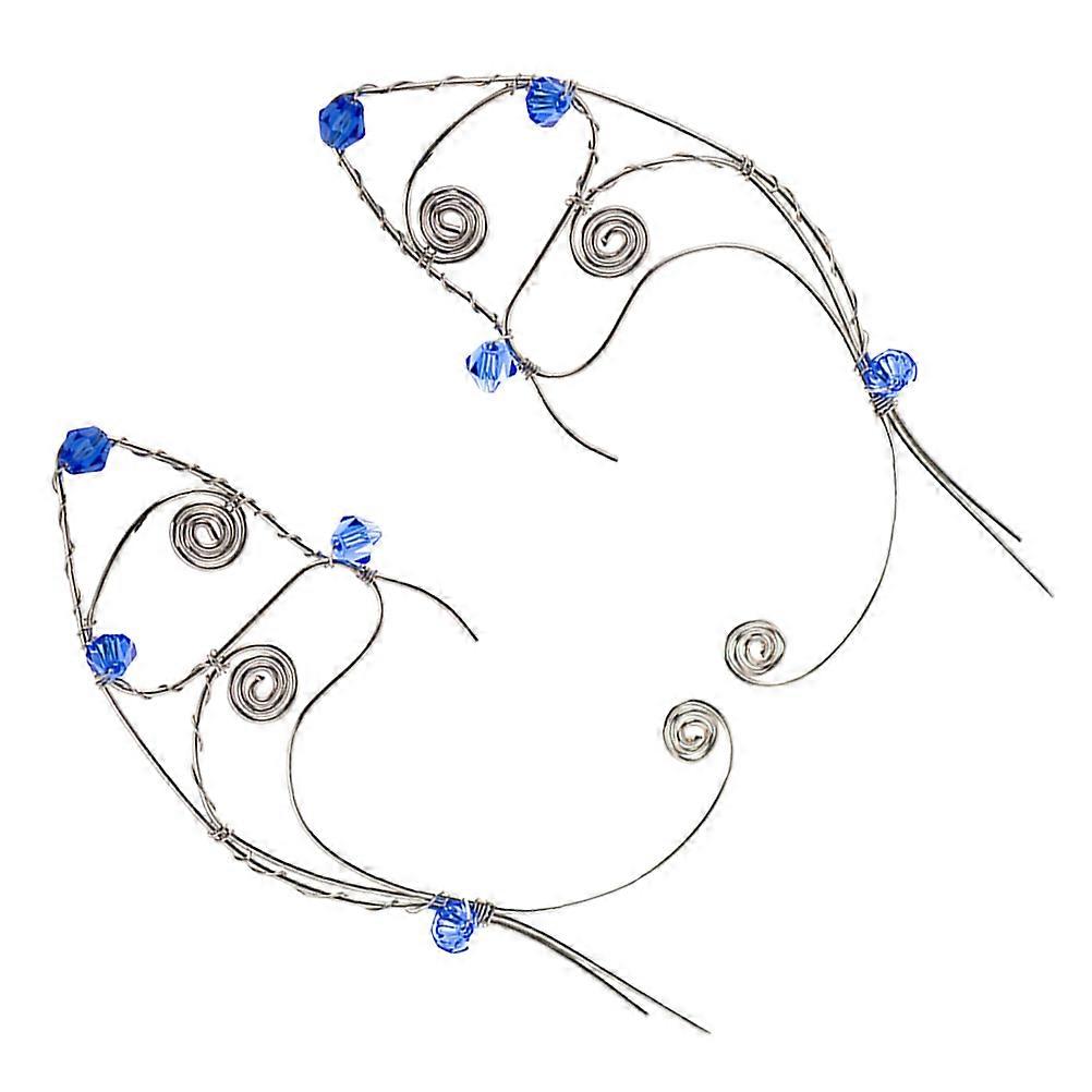 Multi Color Copper Ear Cuffs for Women Non Piercing Fashion Accessory for Parties and Events 1 Pair