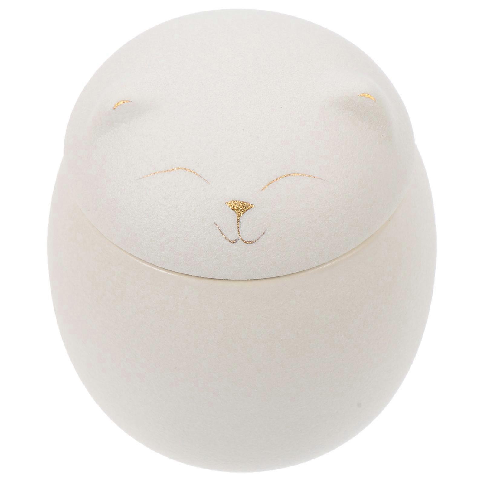 Pet Bone Ash Container for Cat Ashes 1 Set Ceramic Pet Cremation Urn Holder