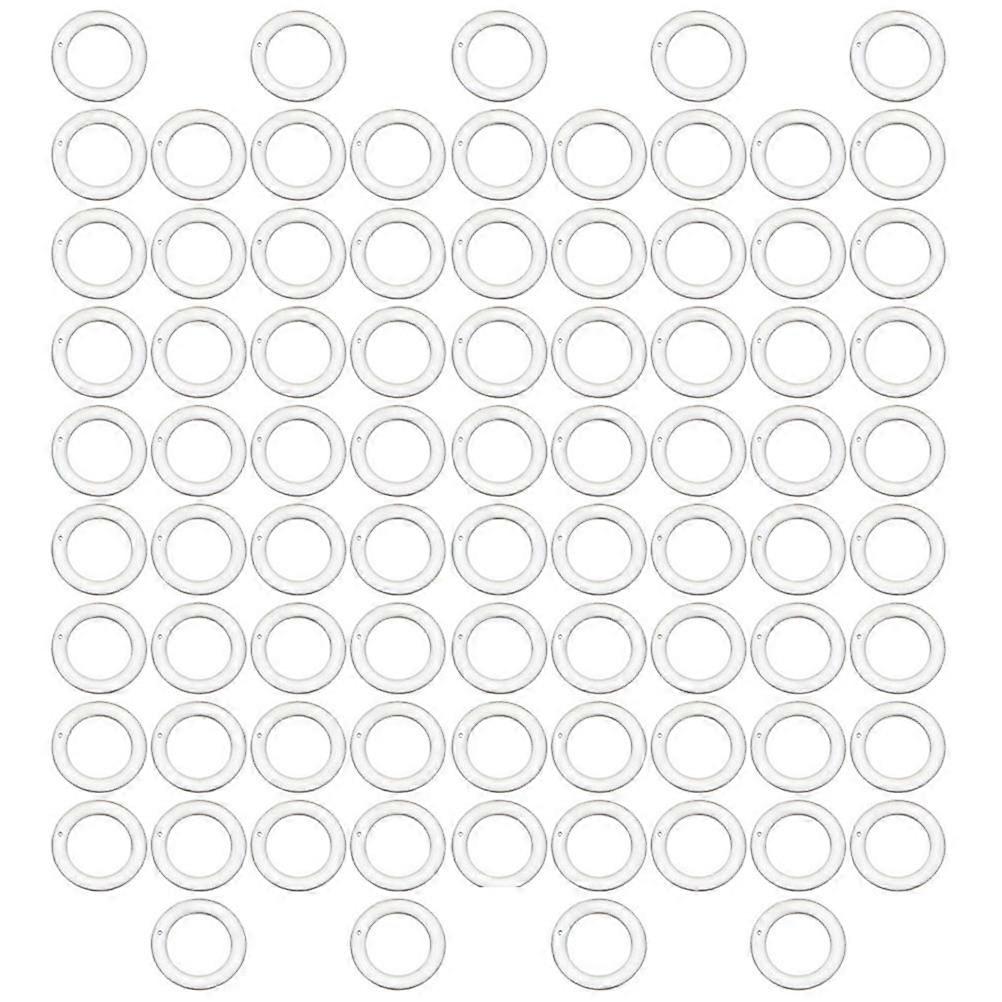 Transparent Plastic Curtain Perforated Rings for Home Use Easy to Install and Operate 200pcs