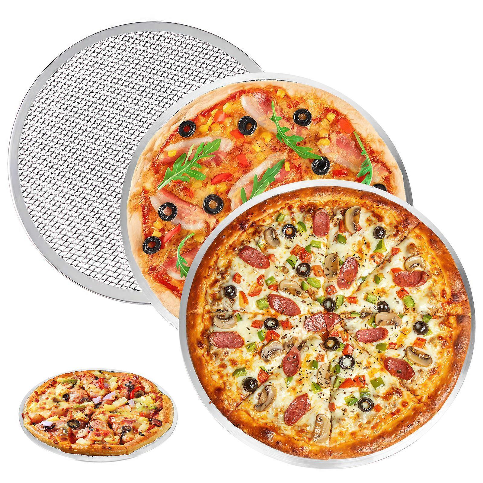 Pizza Baking Pan & Rack Set 12 Inch 3pcs
