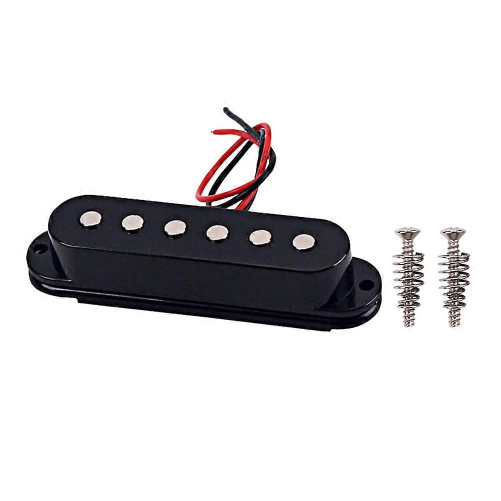 High Clarity Single Coil Guitar Pickup with Black Metal Rail for Electric Guitar Easy Installation Replacement Part for Musical Instruments